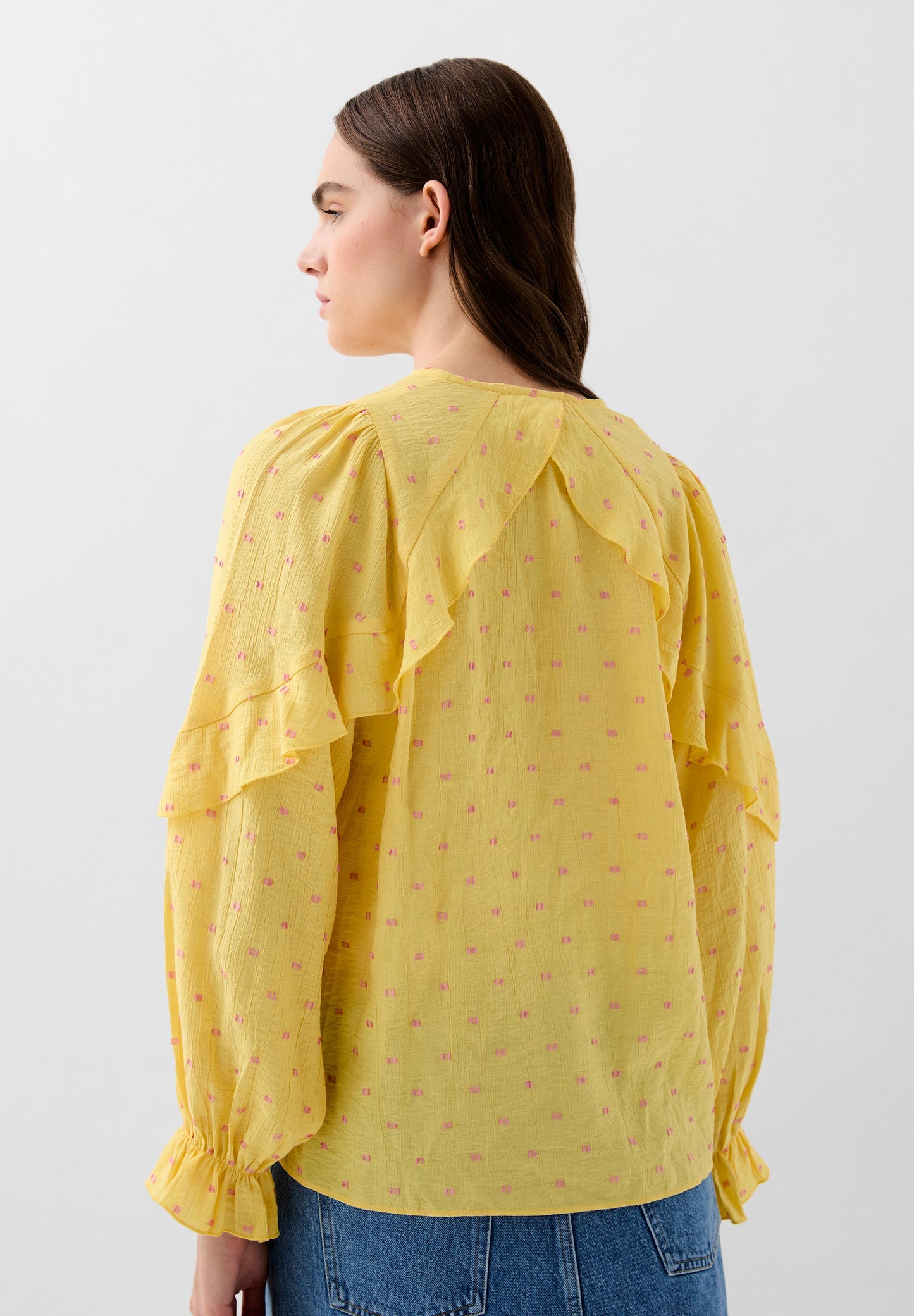 CHEMISIER VOLANTS DÉTAIL LUREX
