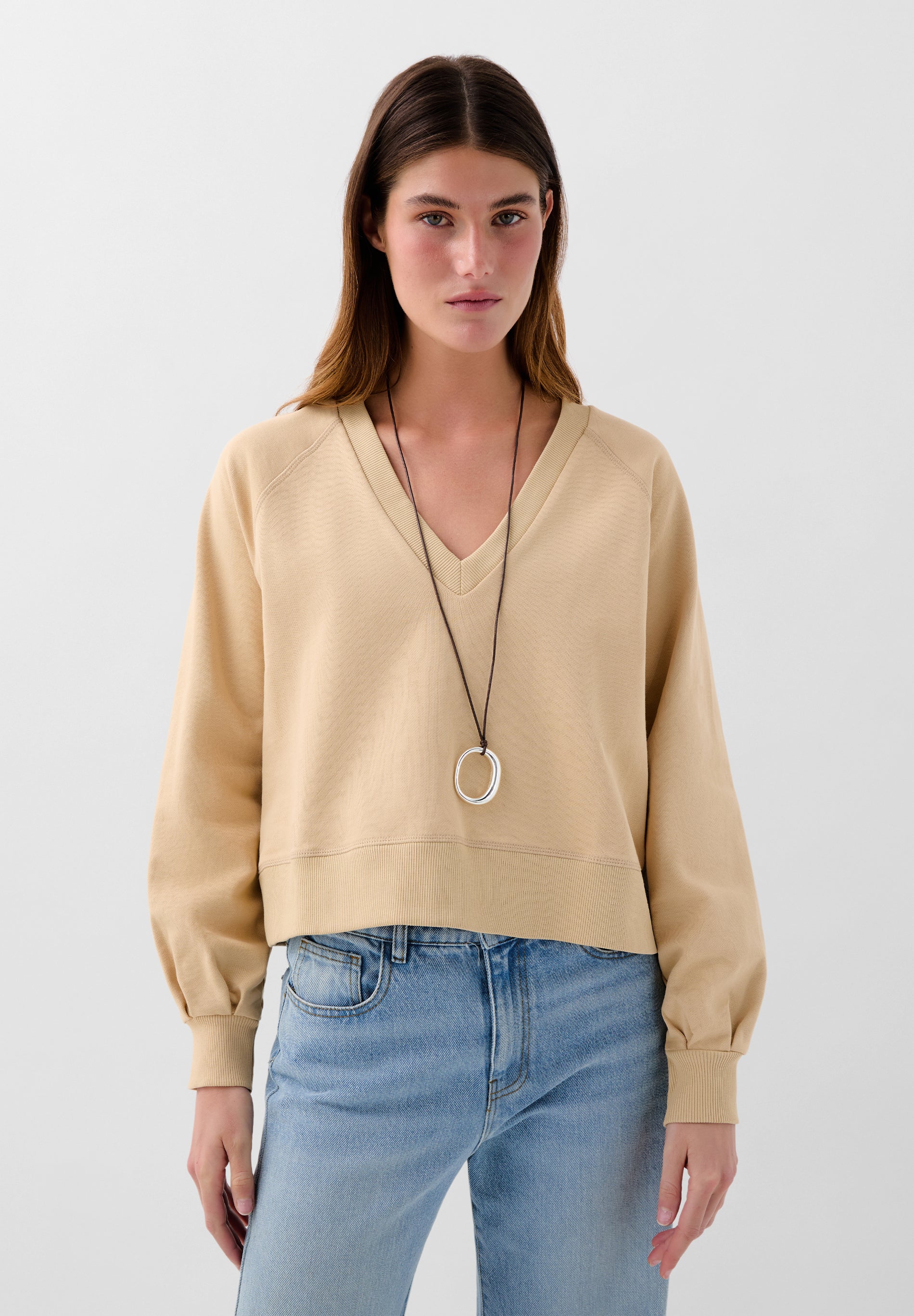 SWEAT BASIQUE COL V