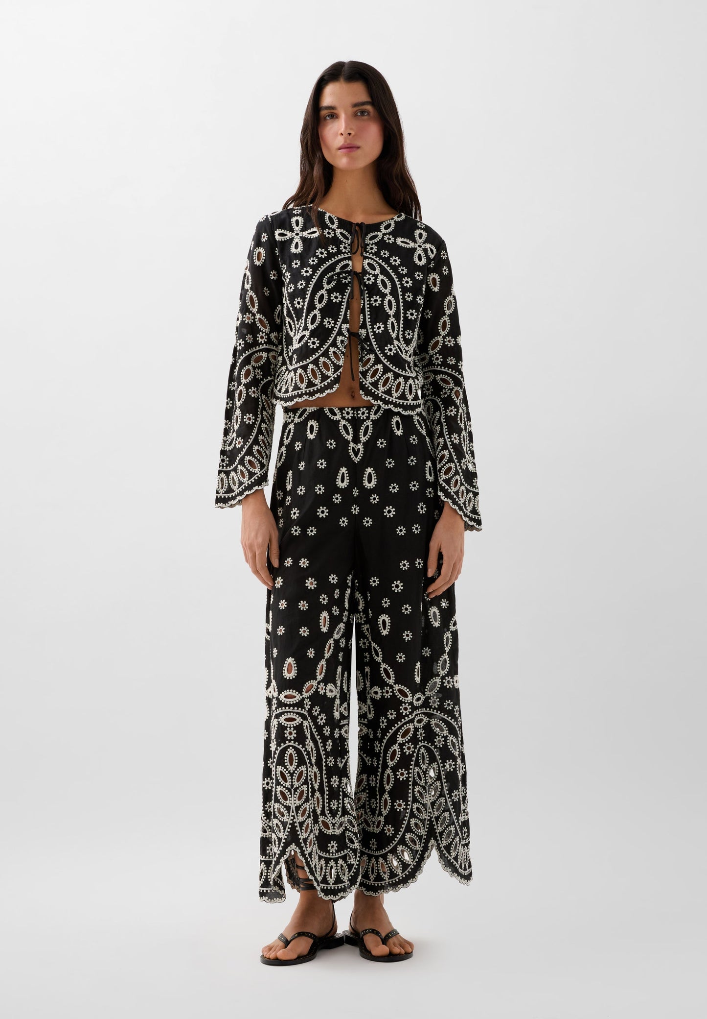EMBROIDERED CULOTTES