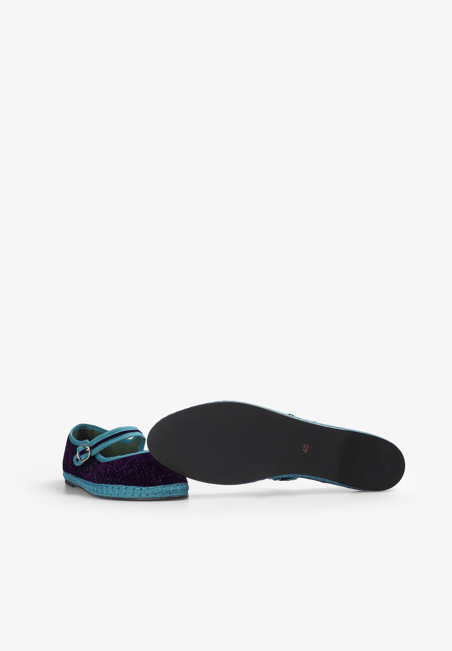 VELVET SLIPPERS WITH BUCKLE