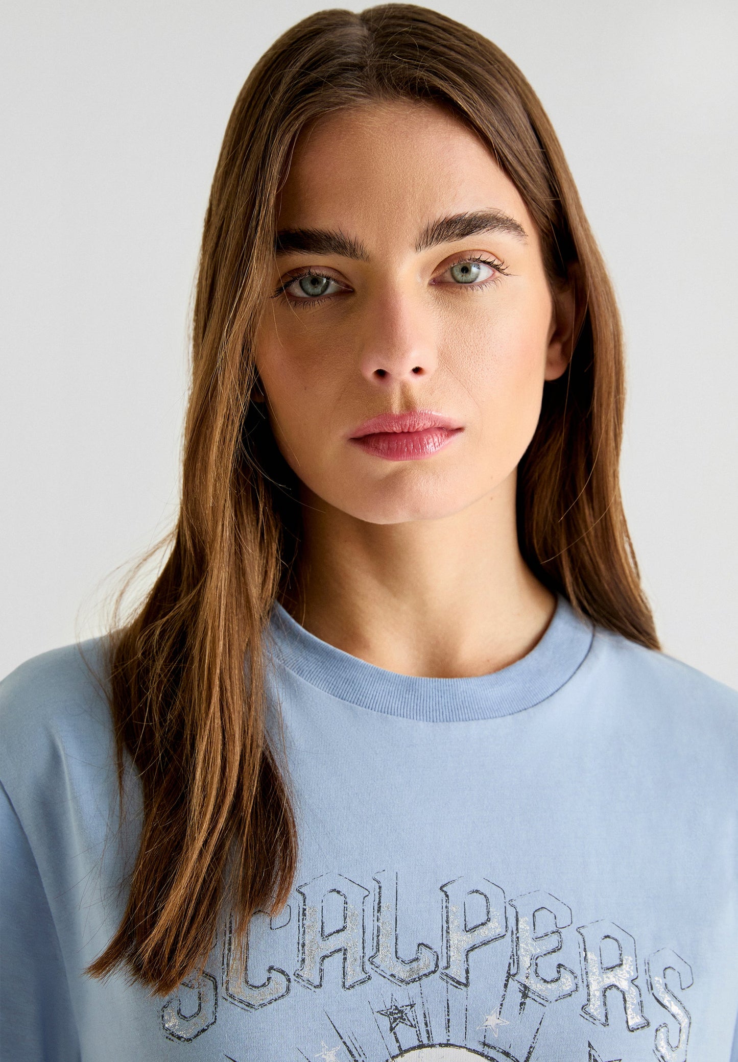 STAR AND SKULL PRINTED T-SHIRT