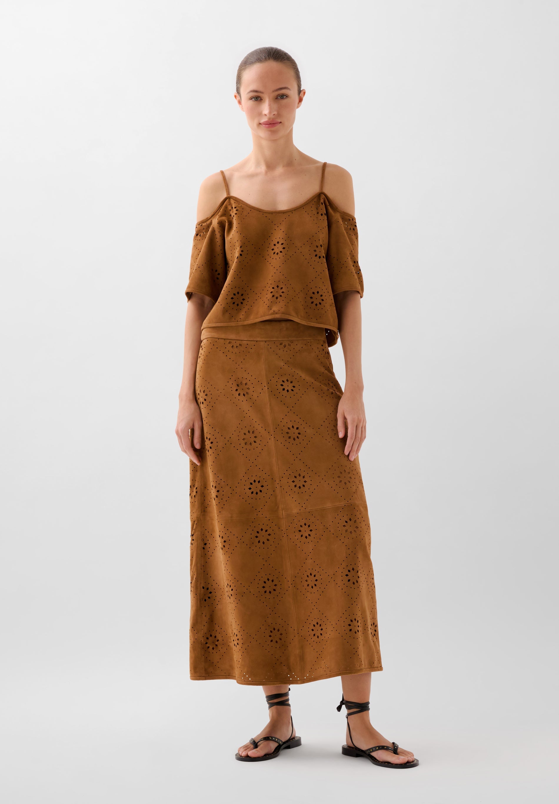 MIDI SUIDE SKIRT