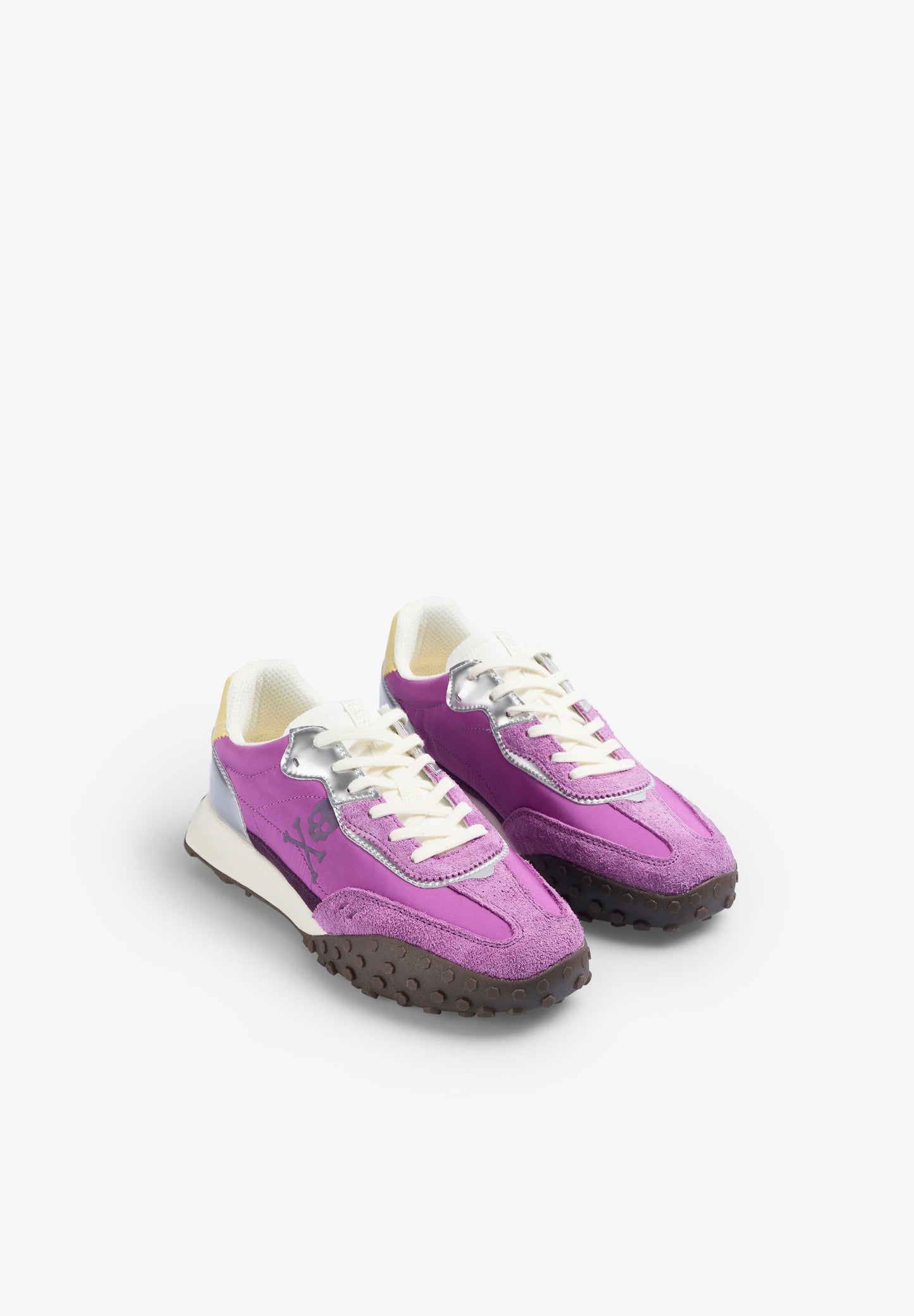 COMBINED THREE-COLOURED SOLE SNEAKERS