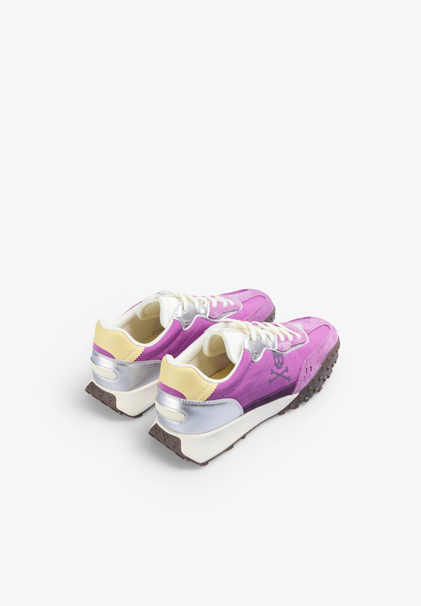 COMBINED THREE-COLOURED SOLE SNEAKERS
