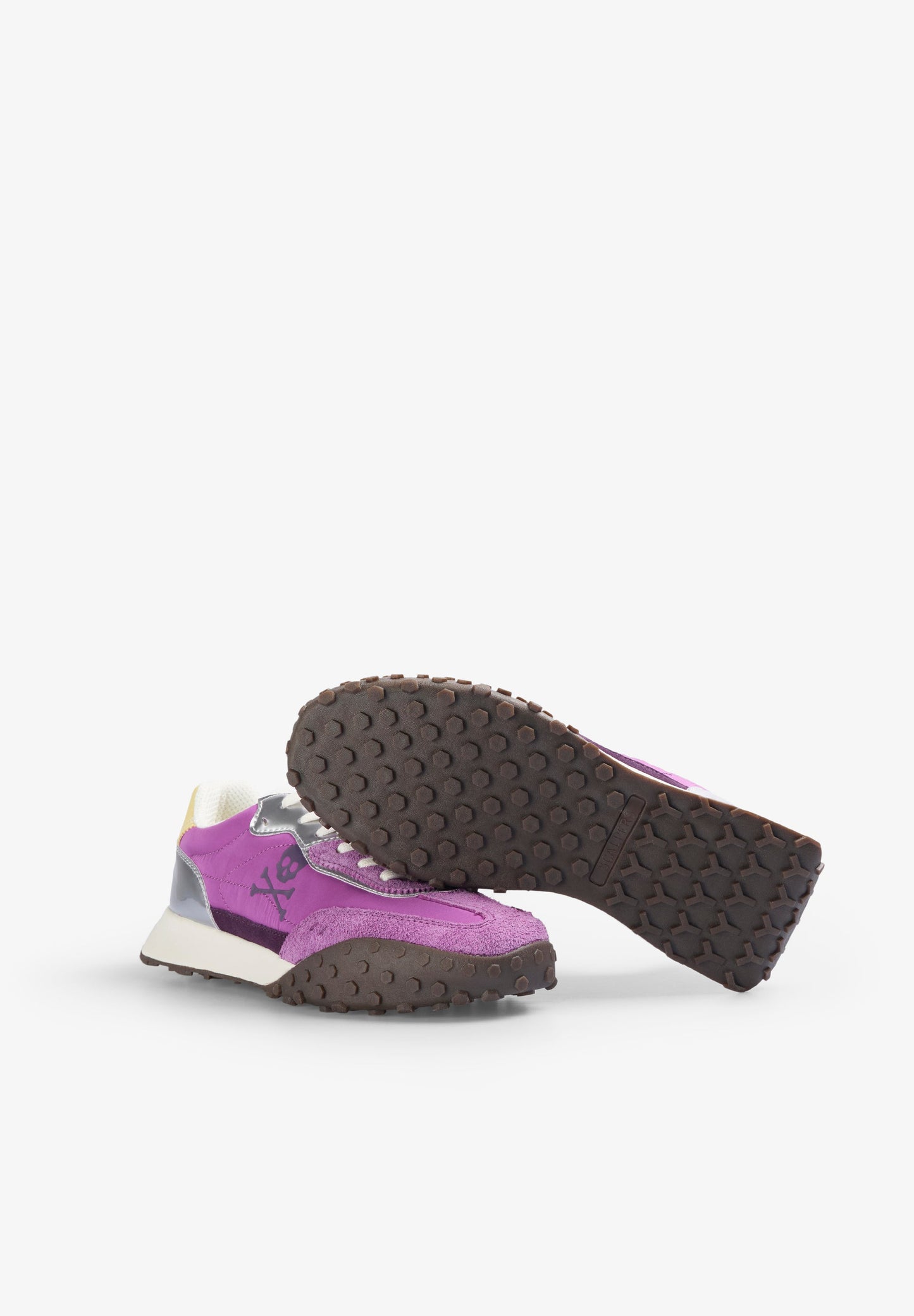 COMBINED THREE-COLOURED SOLE SNEAKERS