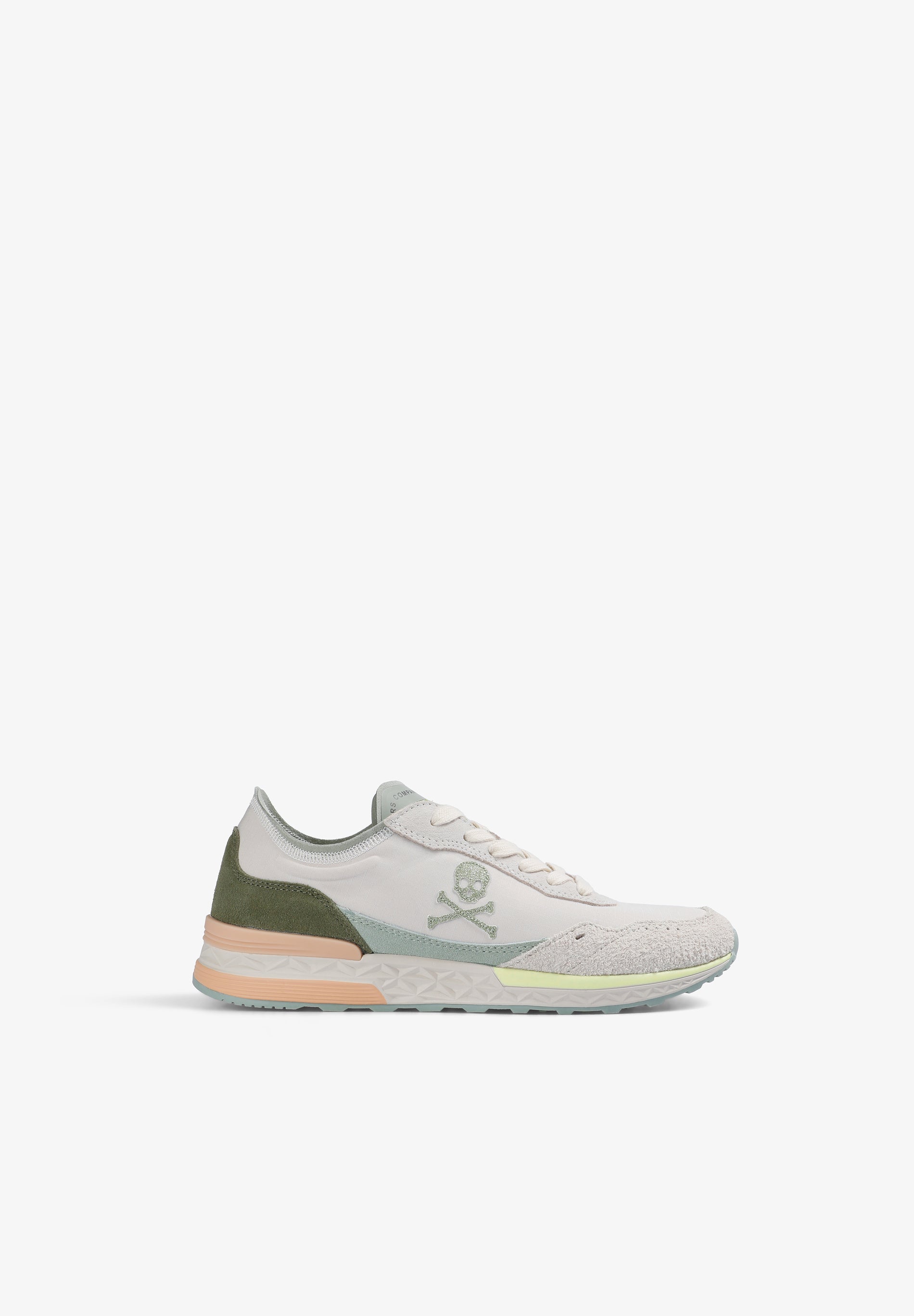 THREE-TONE SUEDE SNEAKERS