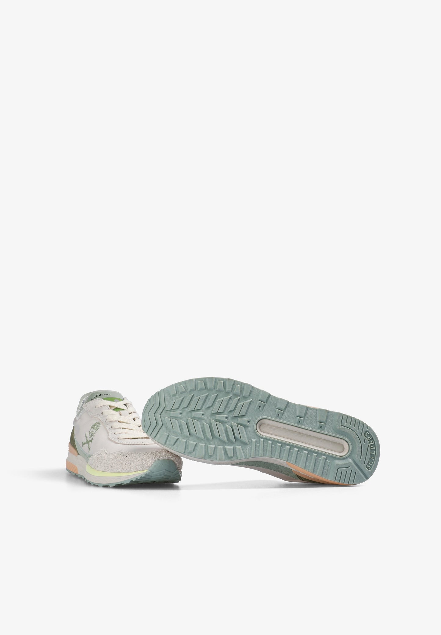 THREE-TONE SUEDE SNEAKERS