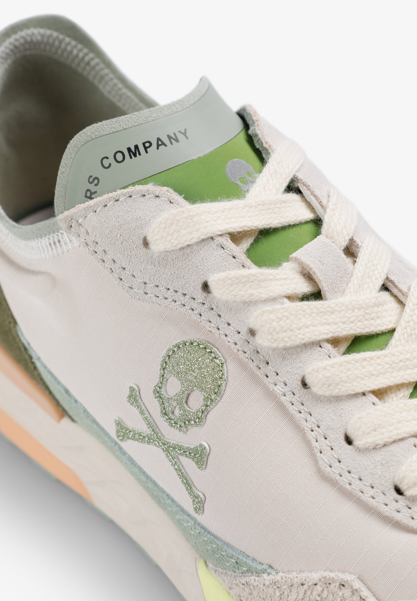 THREE-TONE SUEDE SNEAKERS