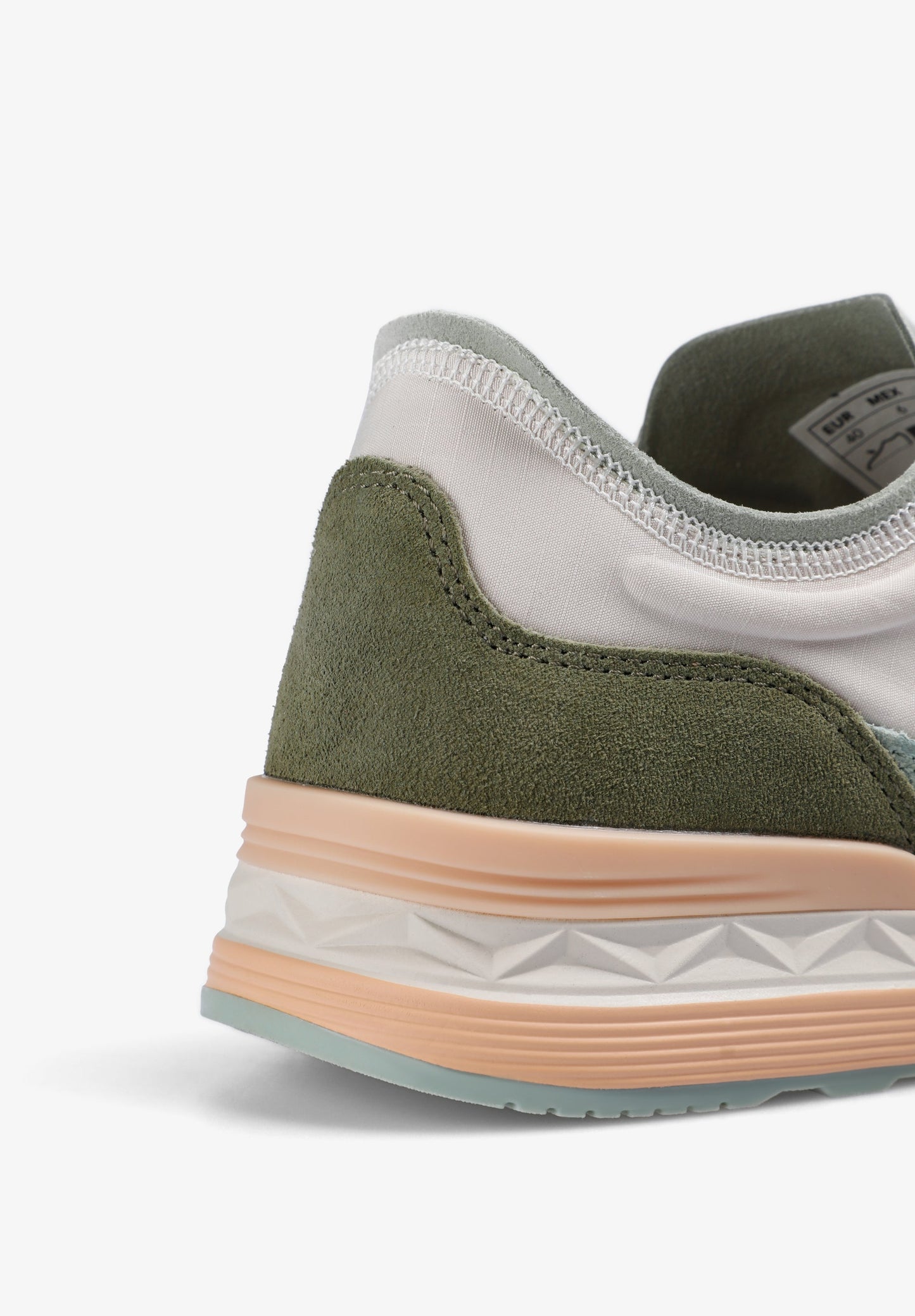 THREE-TONE SUEDE SNEAKERS