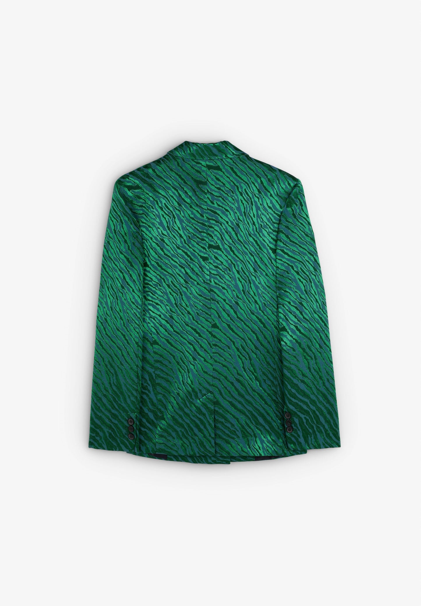SATIN ANIMAL PRINT BLAZER