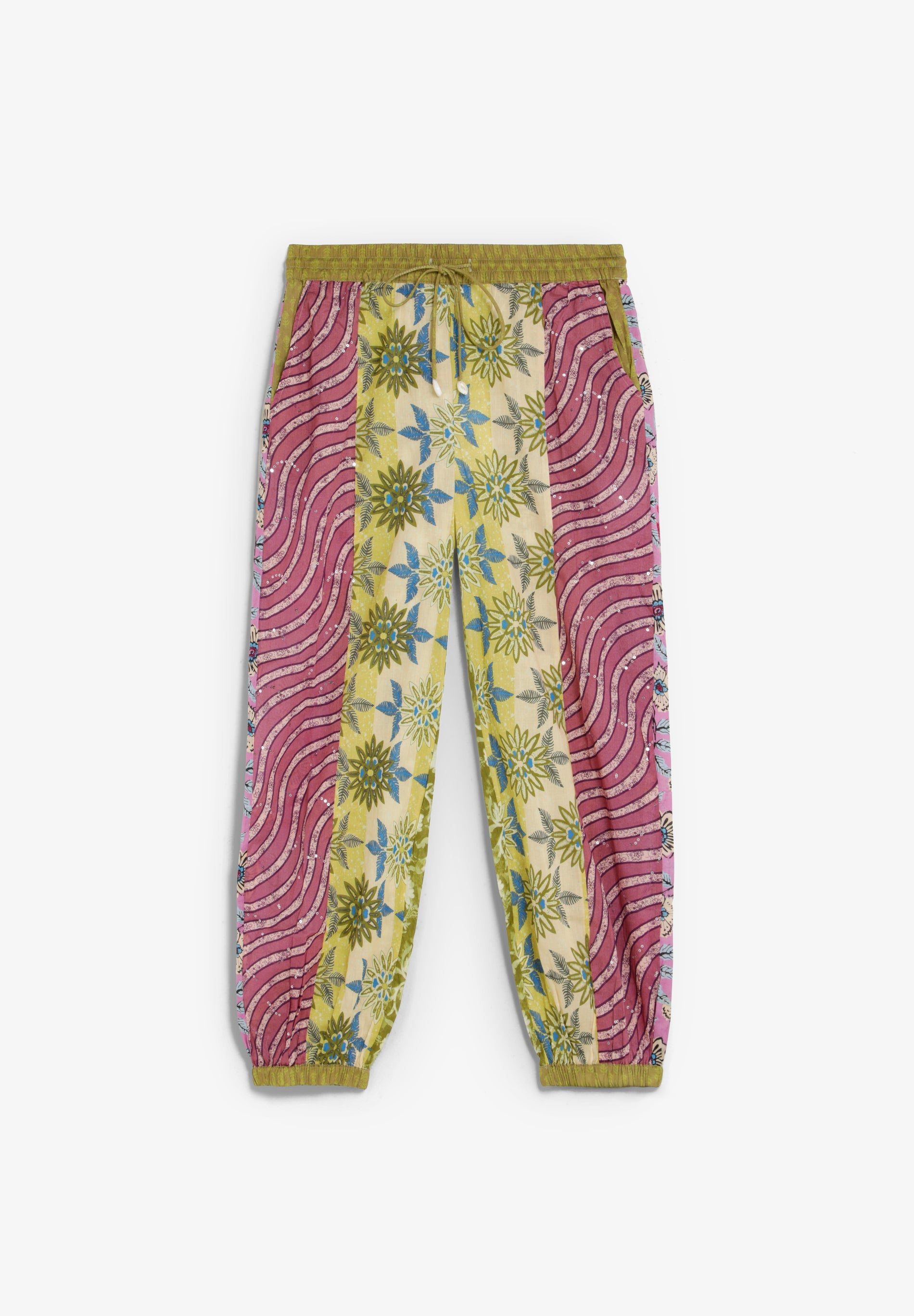 PATCHWORK BALLOON TROUSERS