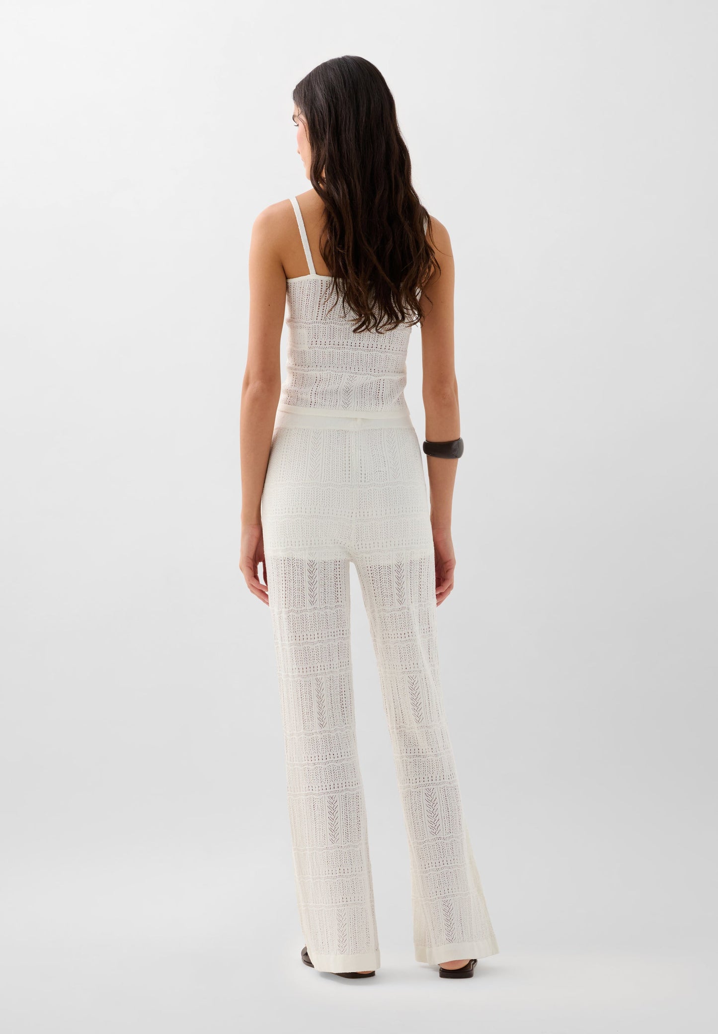 PANTALON ÉVASÉ POINTELLE