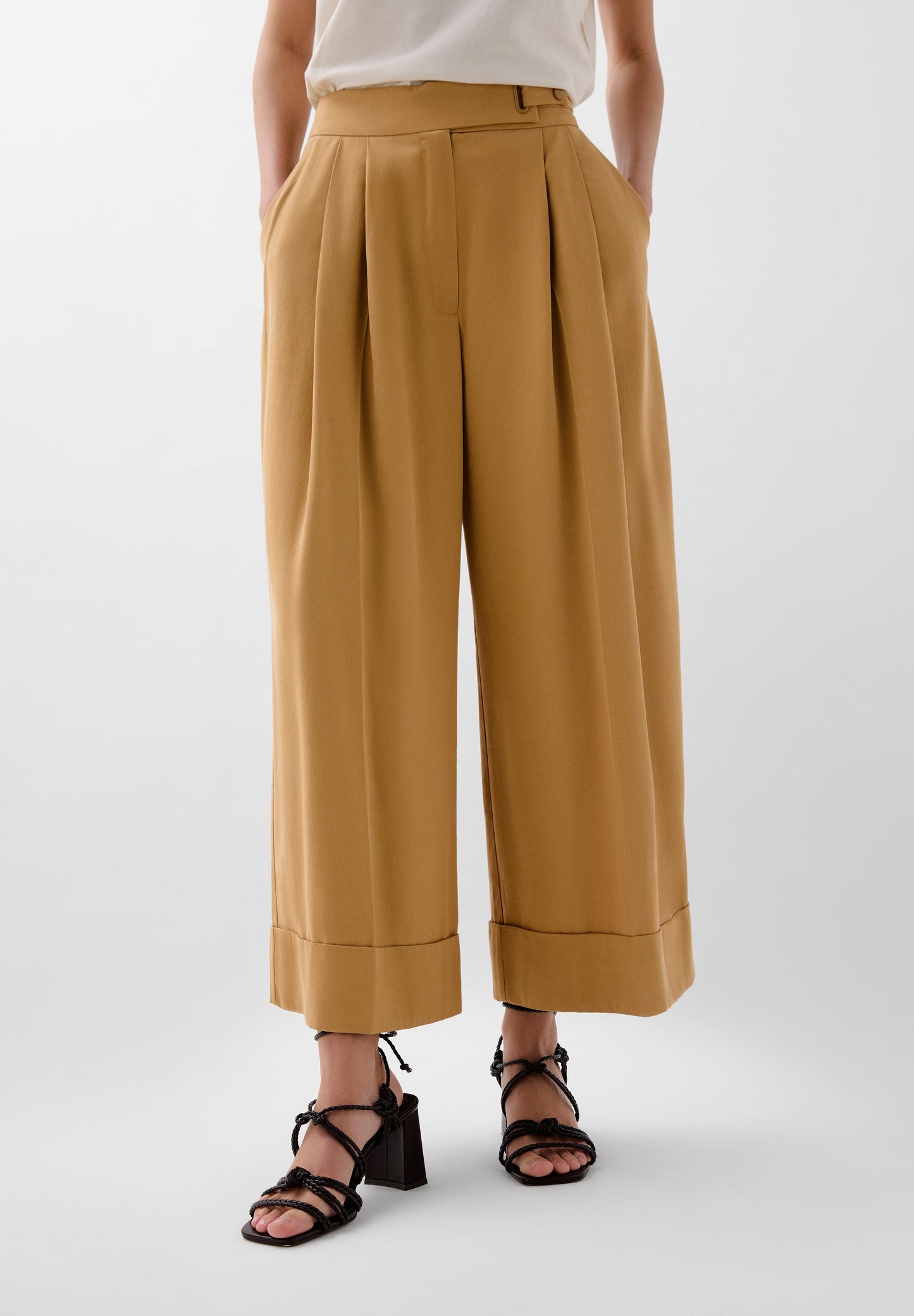 PANTALON WIDE LEG PINCE