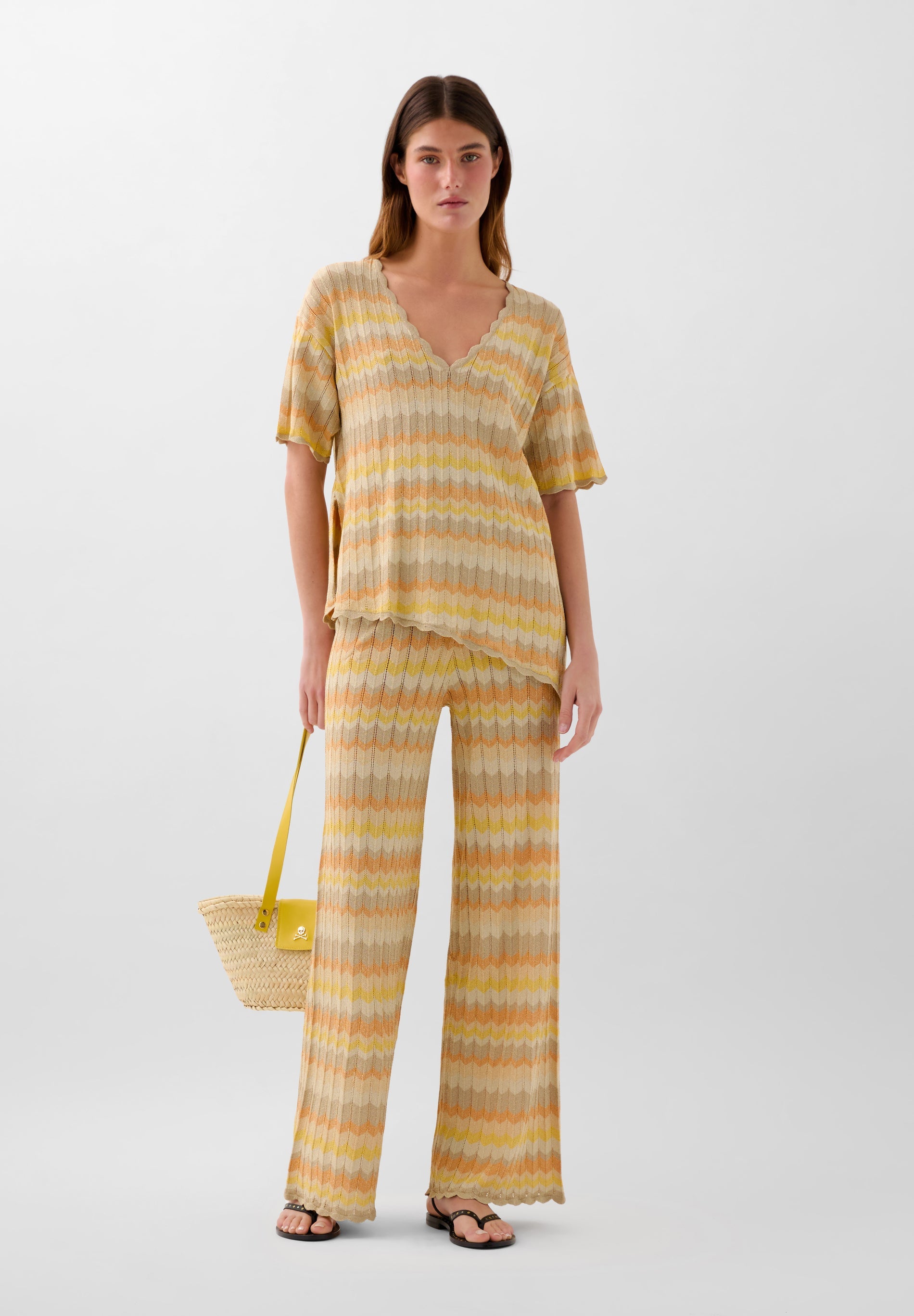 LUREX KNIT TROUSERS