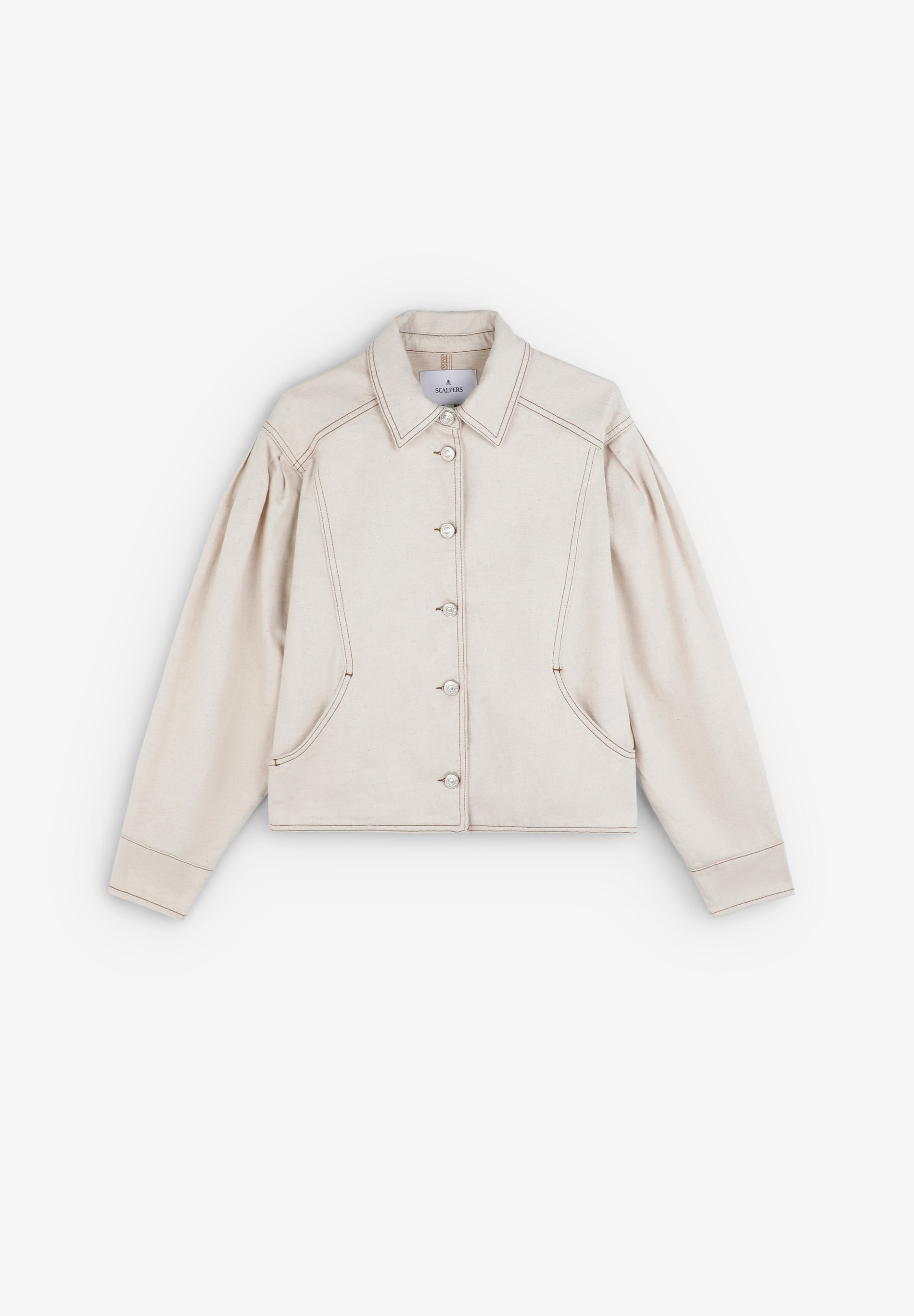 BOMBER JACKET WITH CONTRAST SEAMS