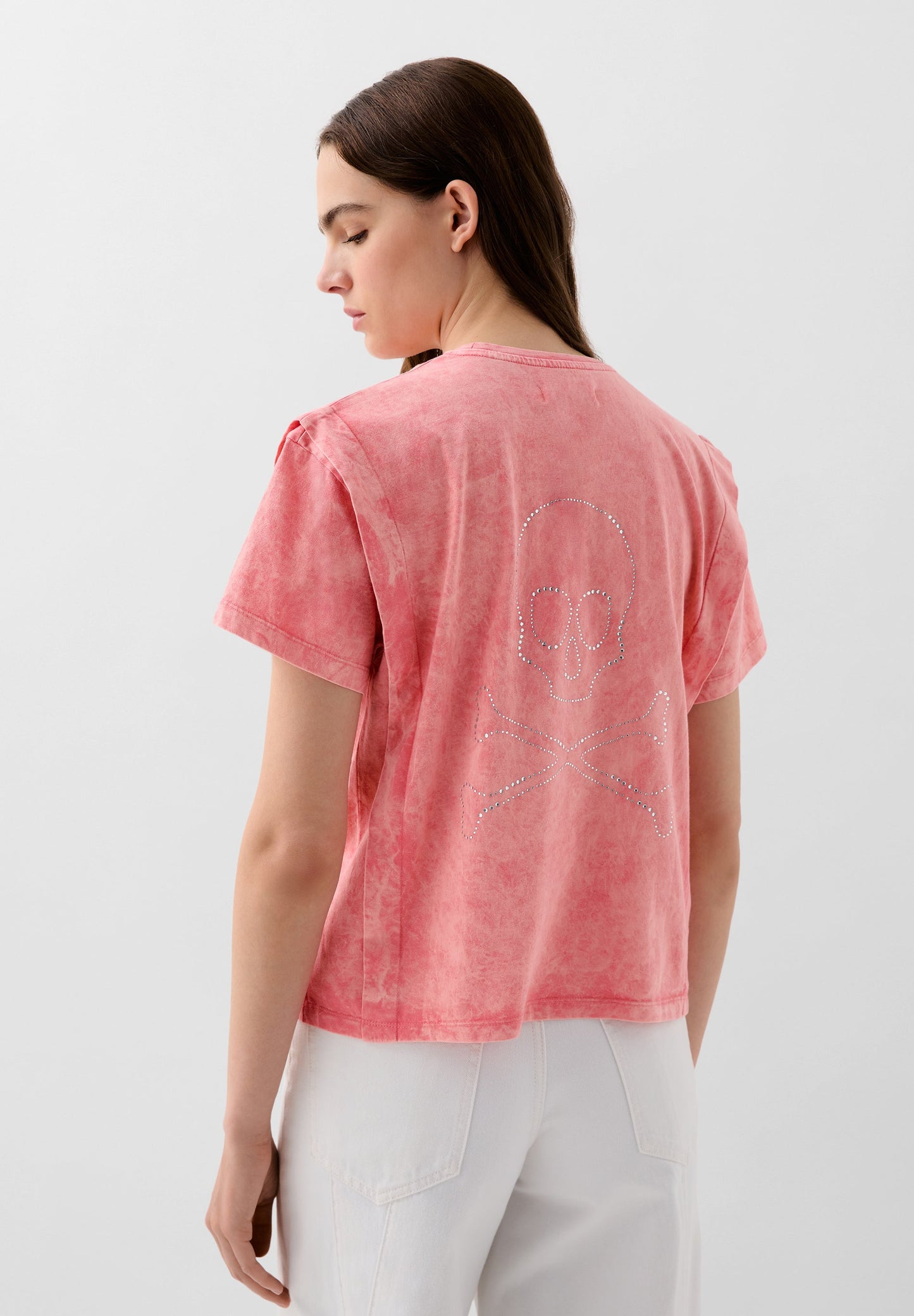 FADED T-SHIRT WITH SKULL