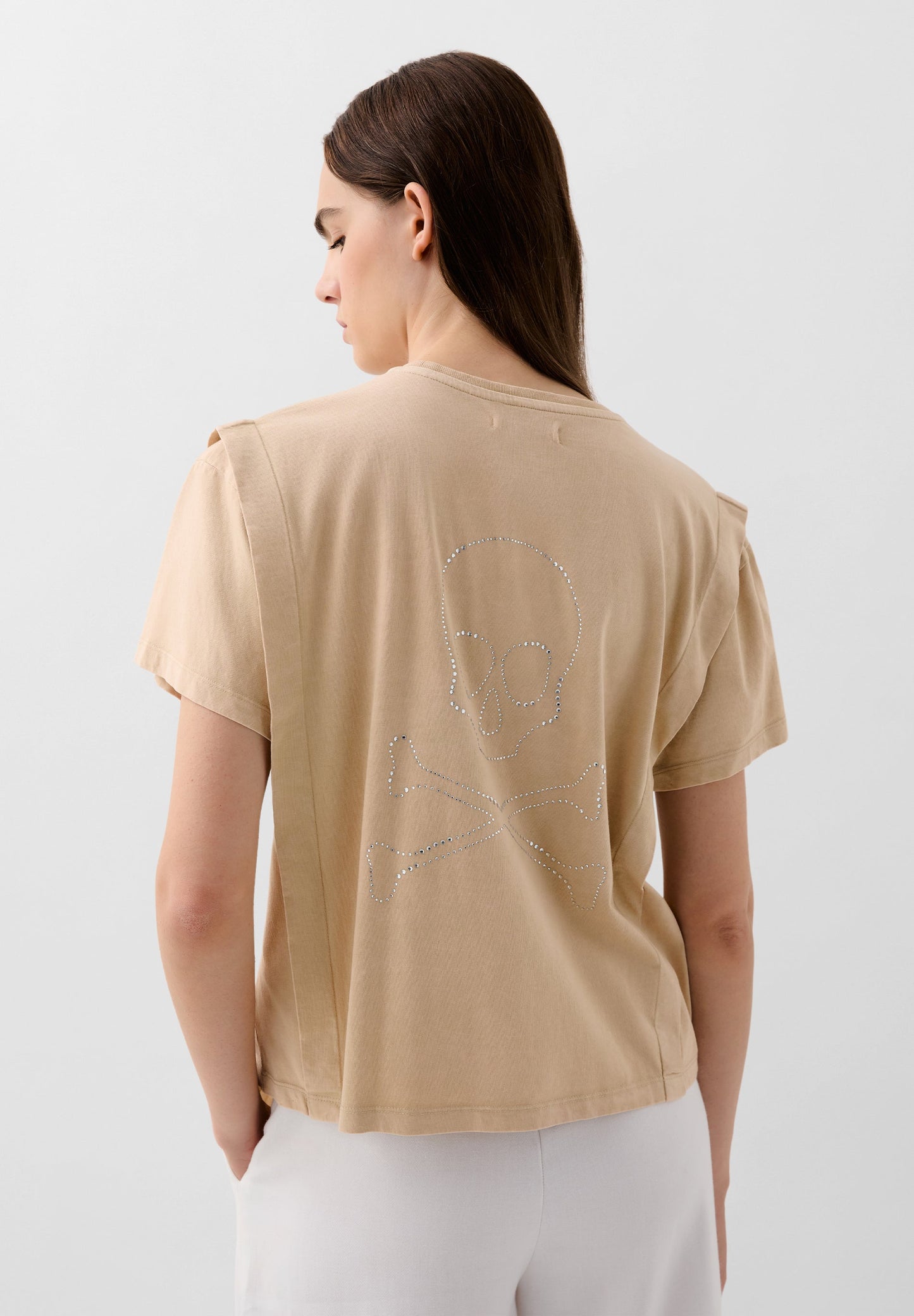 FADED T-SHIRT WITH SKULL
