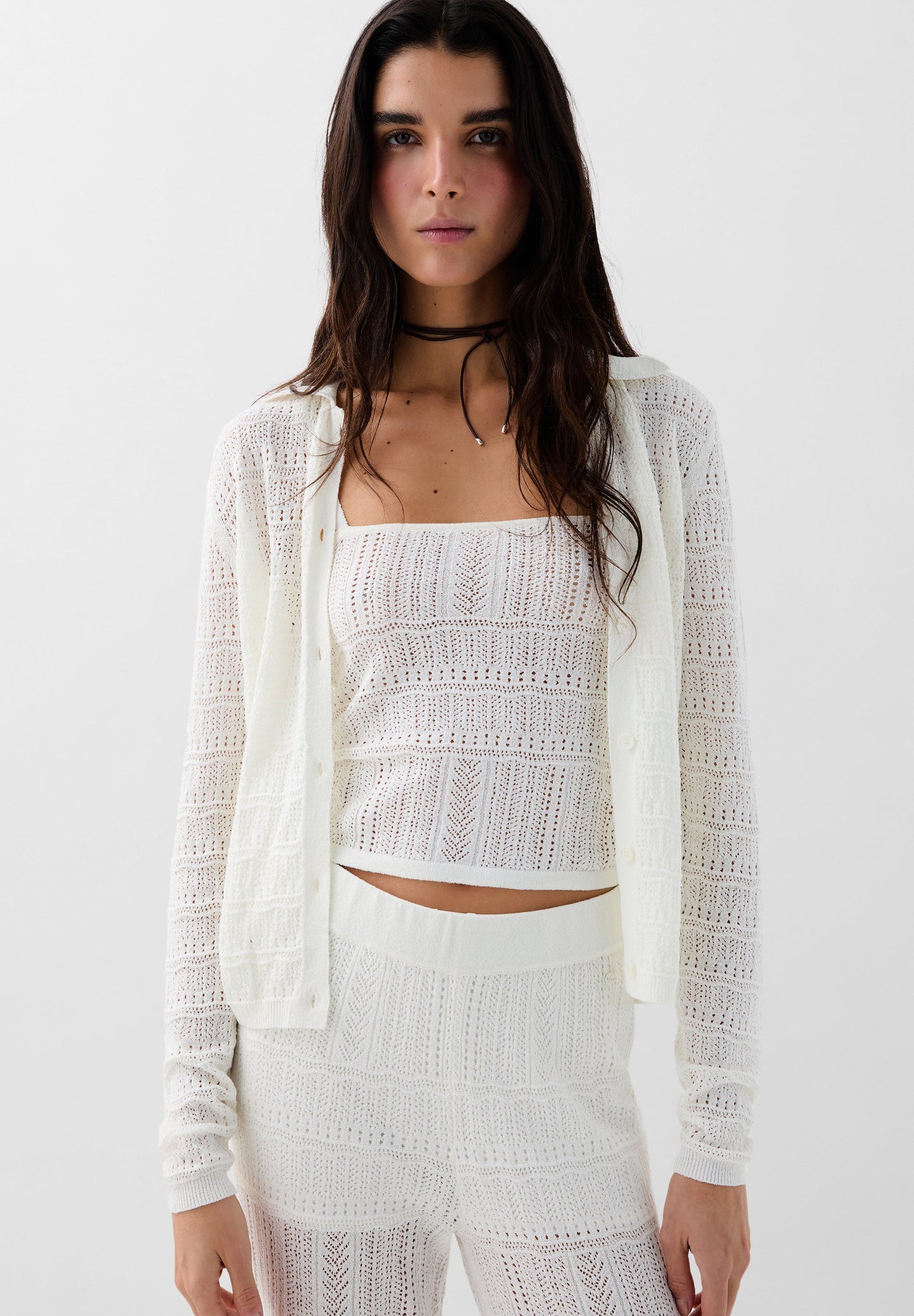 CARDIGAN CROCHET LIN