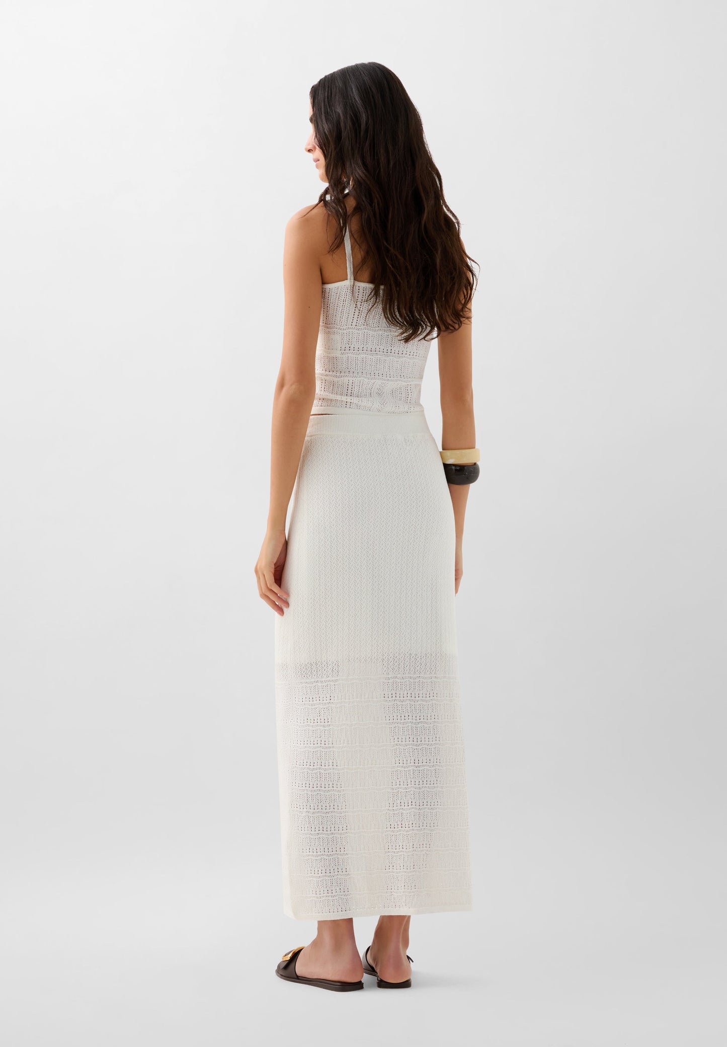 LONG POINTELLE SKIRT