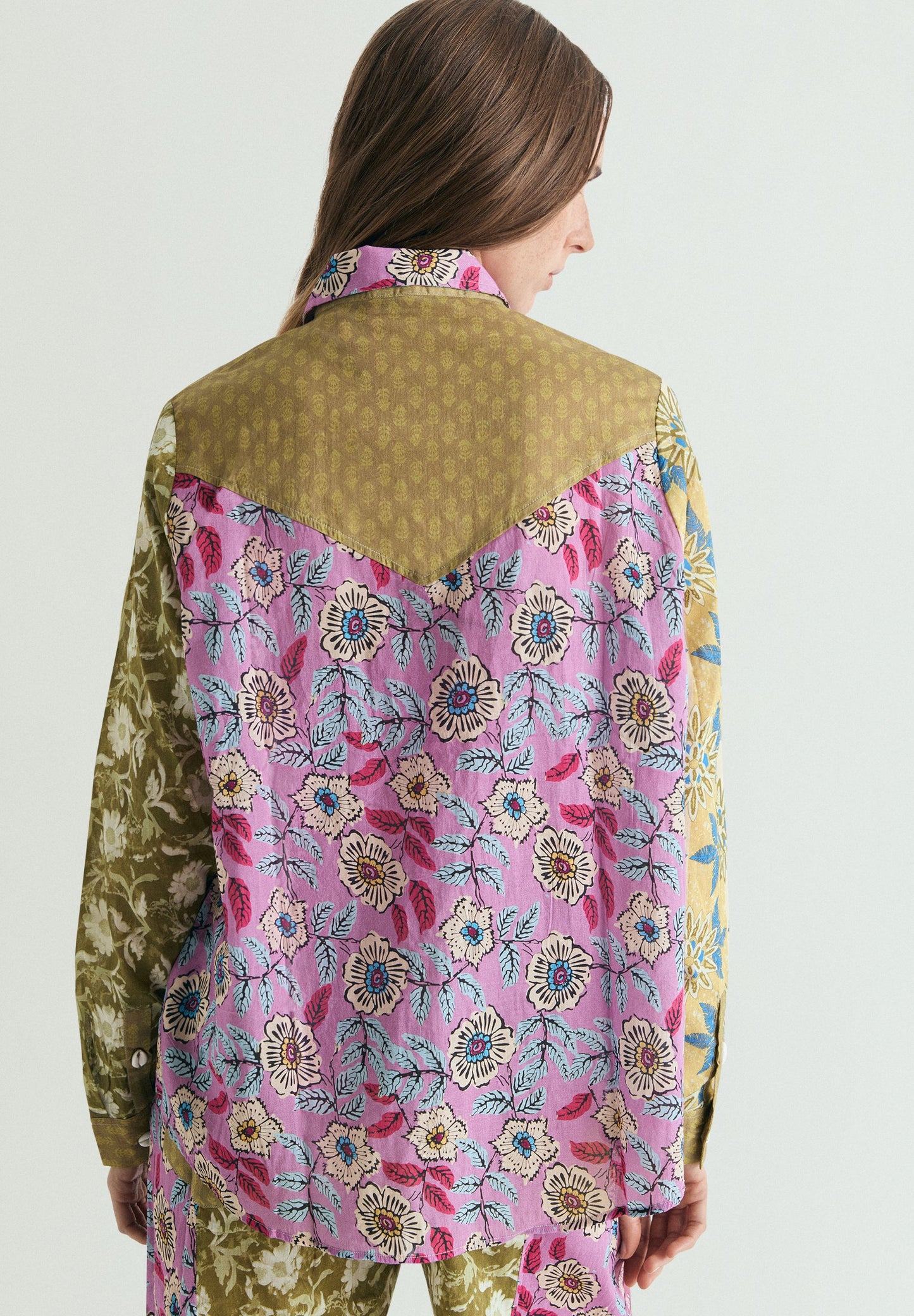 CAMICIA PATCHWORK MULTICOLORE