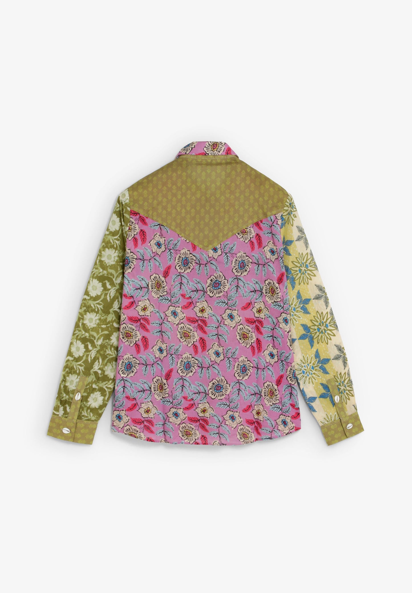 MULTICOLOURED PATCHWORK SHIRT