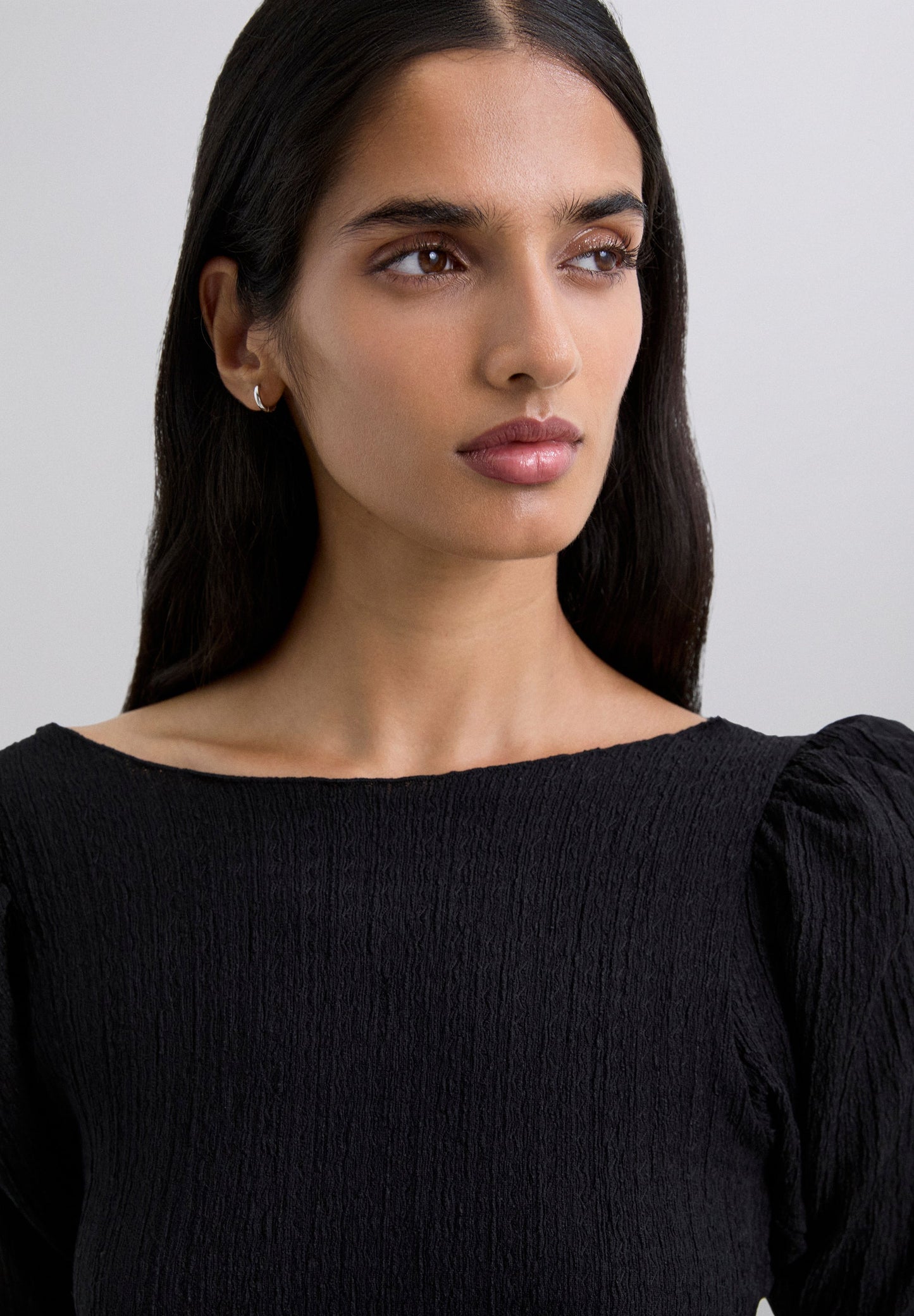 T-SHIRT MANCHES LONGUES VOLANTS