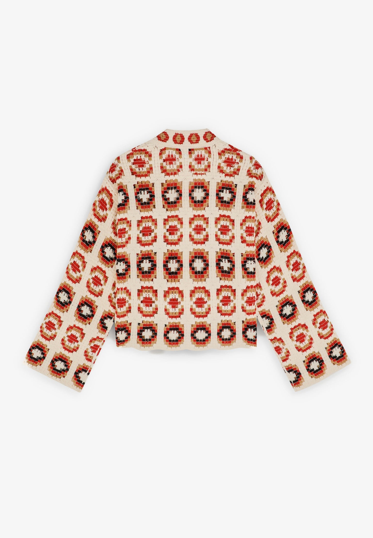 EMBROIDERED CROCHET CARDIGAN