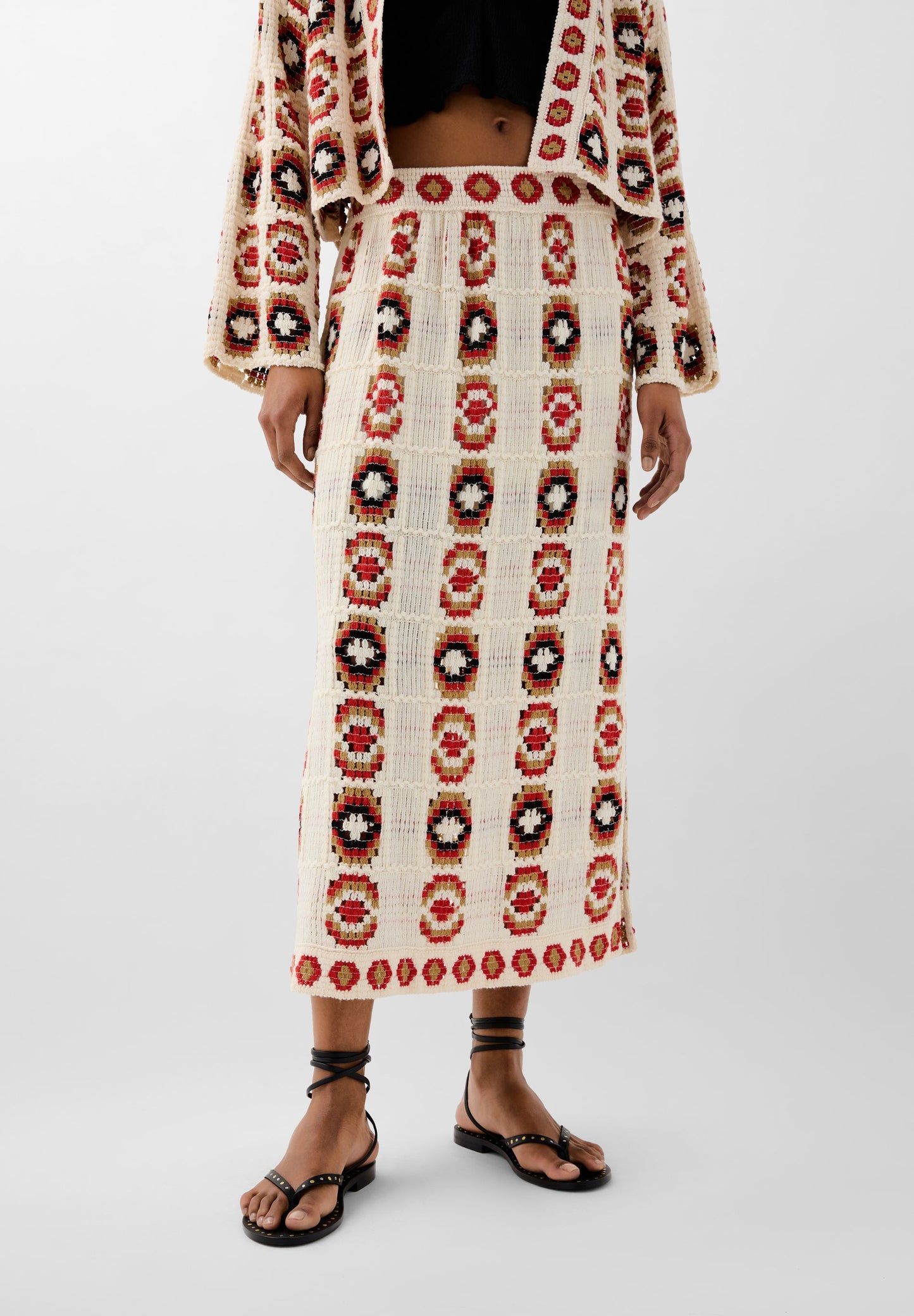 CROCHET STRAIGHT SKIRT