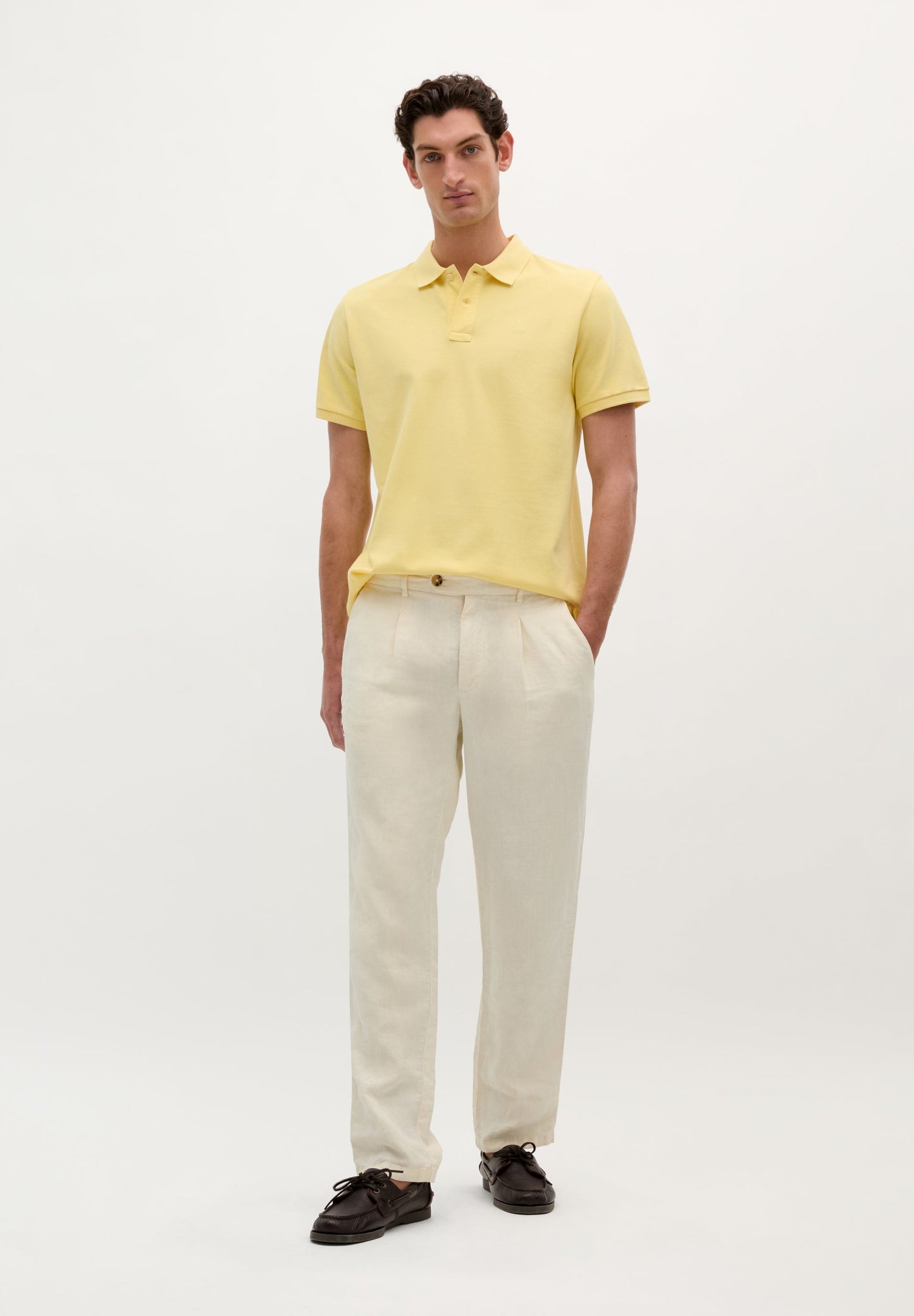 BASIC POLO SHIRT WITH SKULL DETAIL