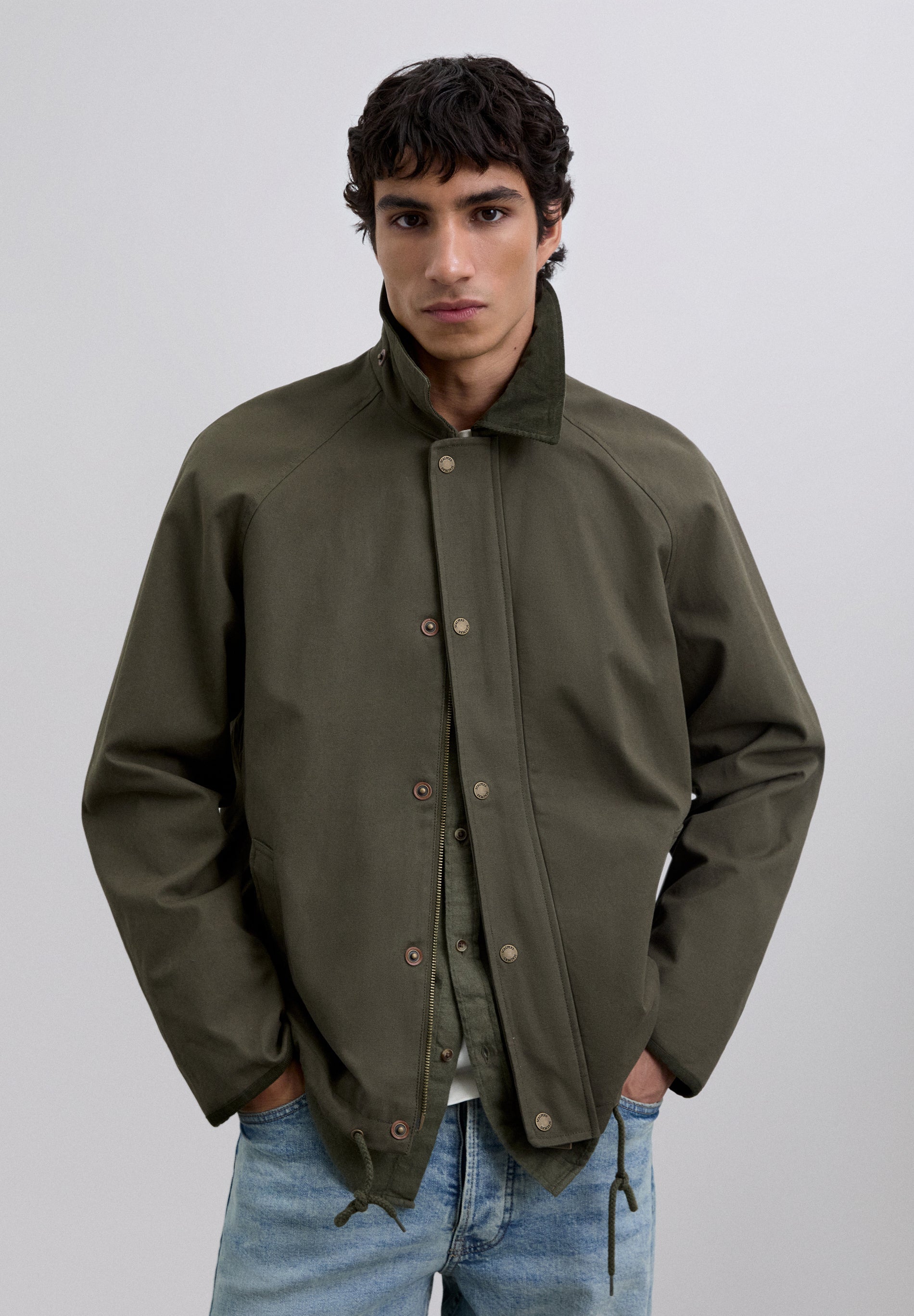 COTTON JACKET WITH HOOD