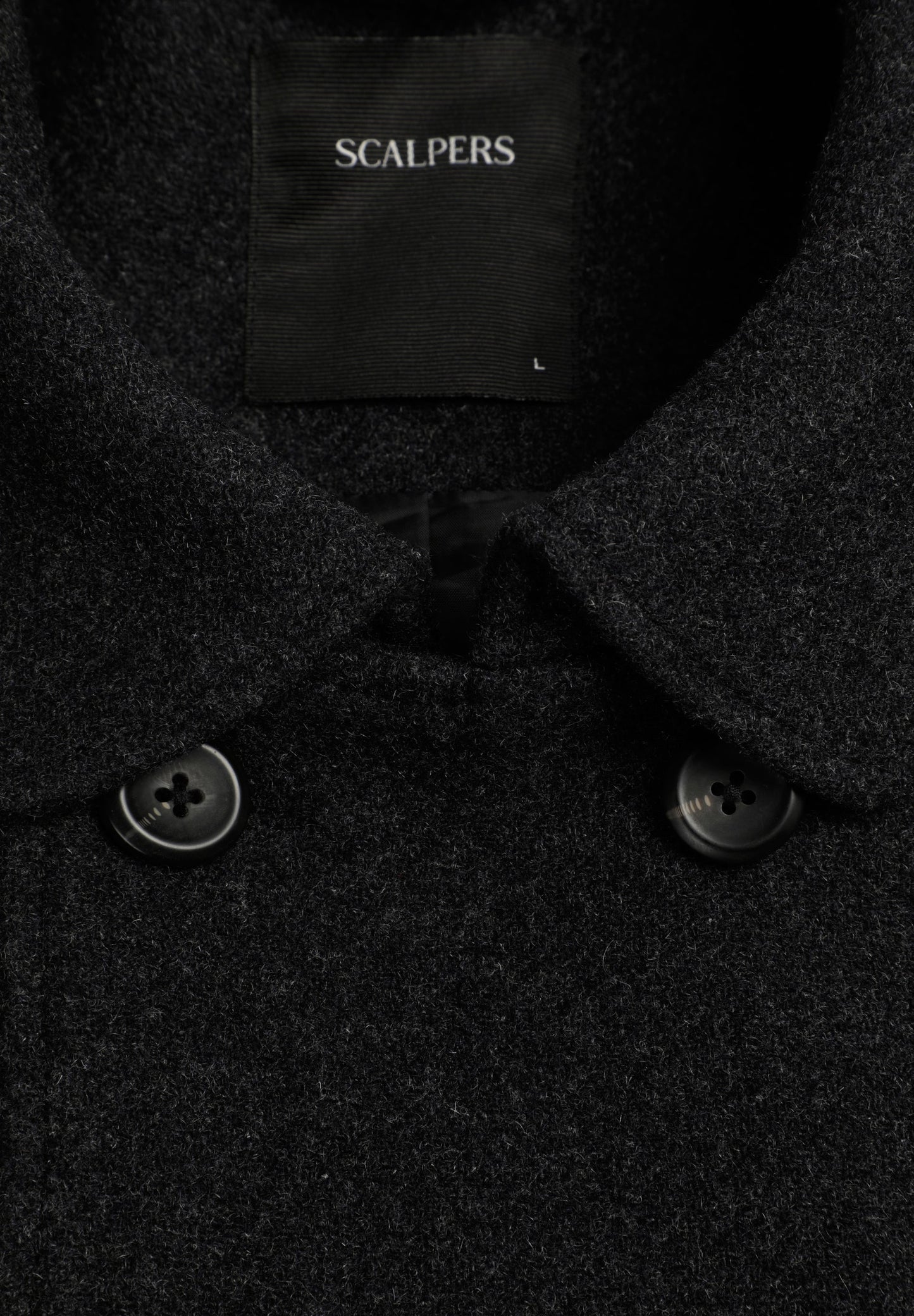 DOUBLE-BREASTED WOOL COAT