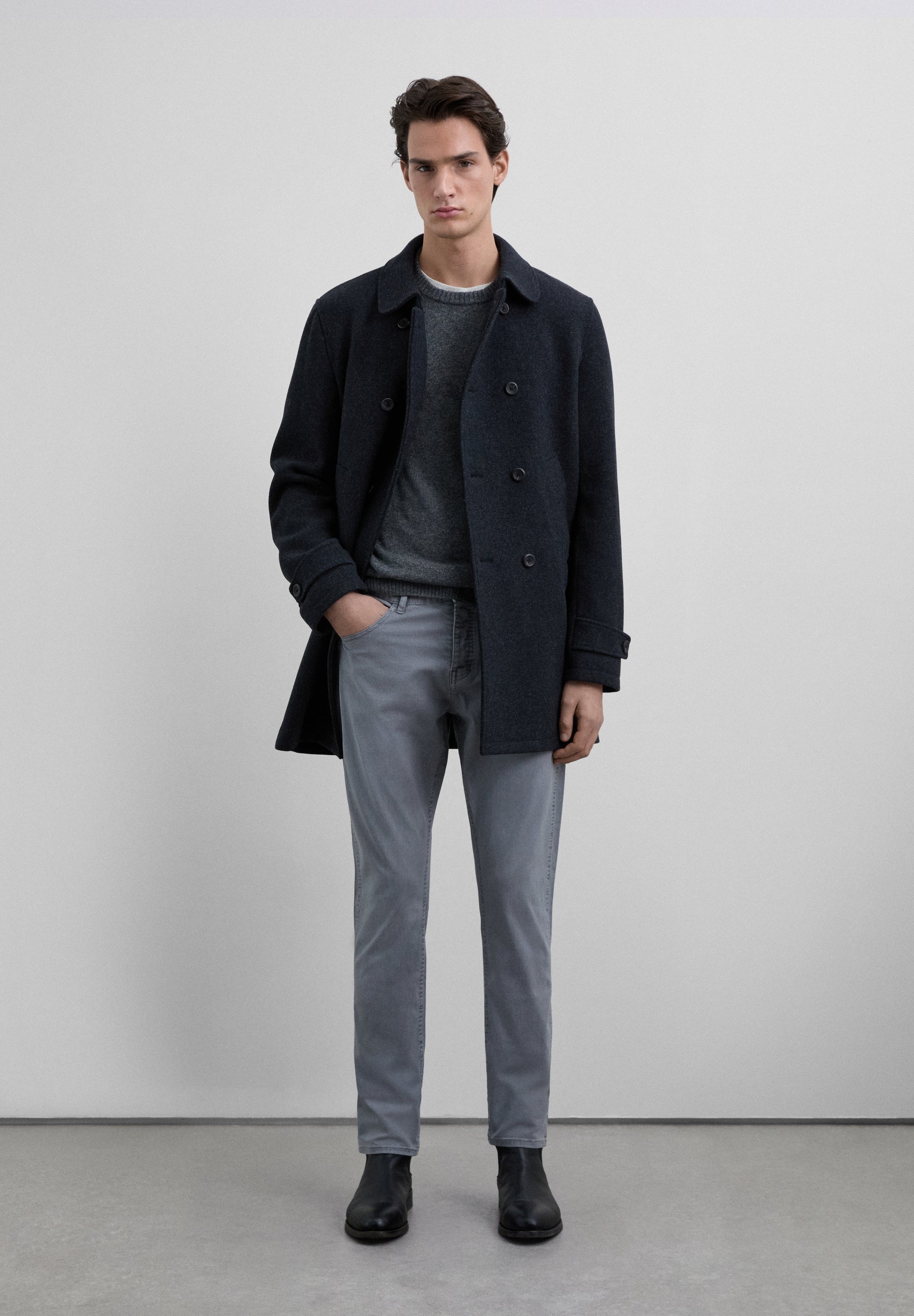 COTTON CHINO TROUSERS