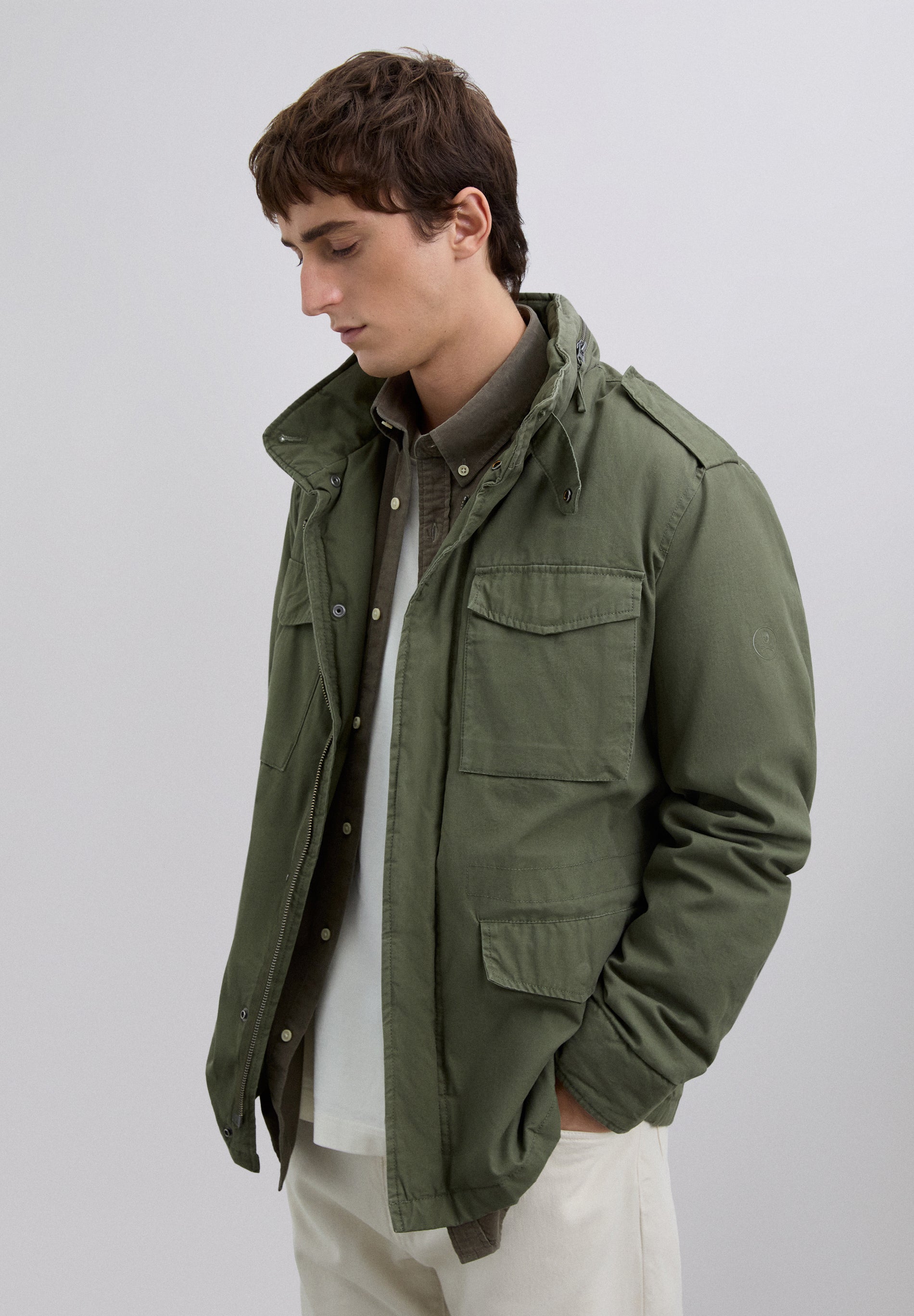 BLOUSON CAPUCHE MILITAIRE