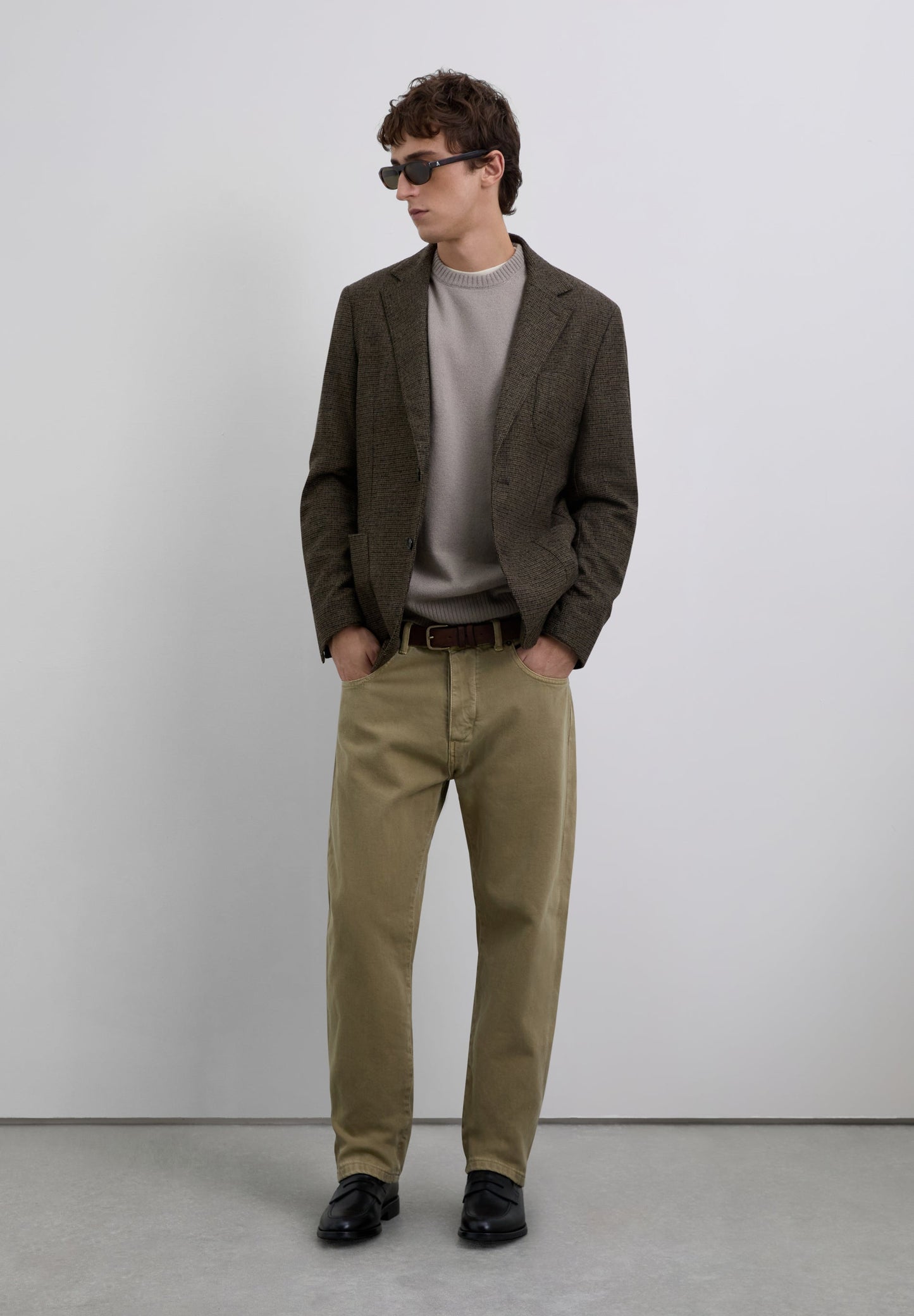 CHECKED WOOL BLAZER
