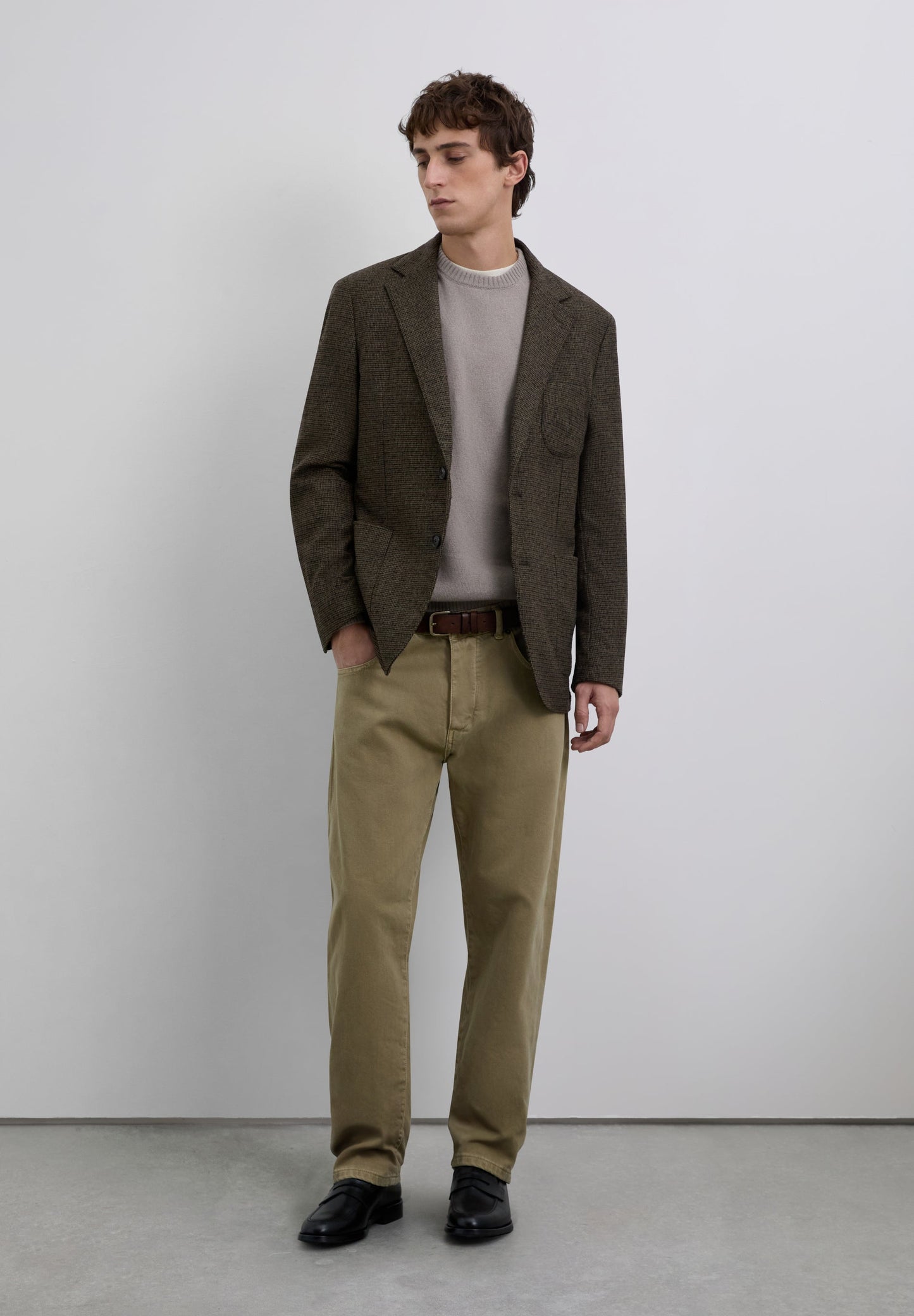 CHECKED WOOL BLAZER