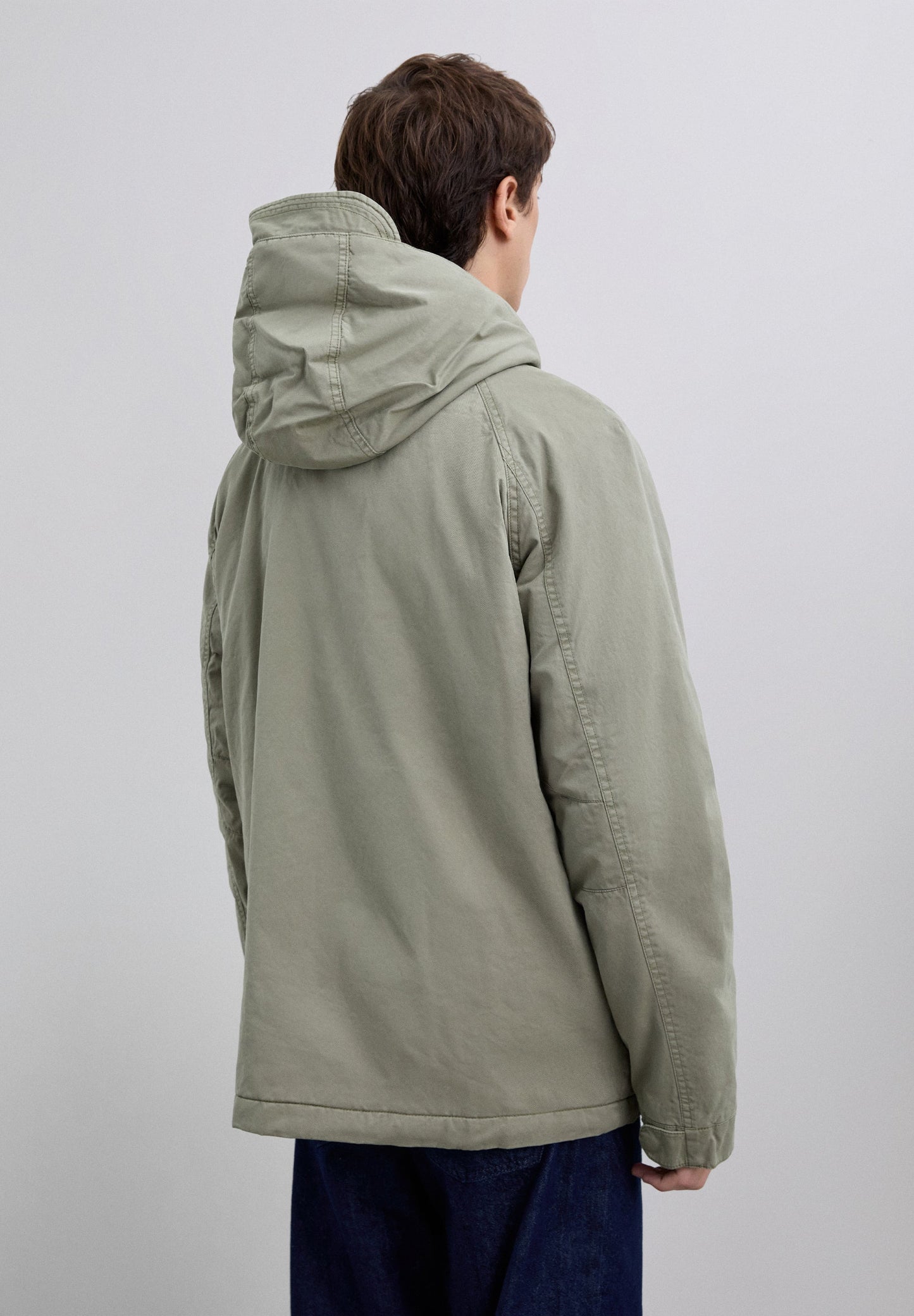 KATOENEN PARKA MET CAPUCHON