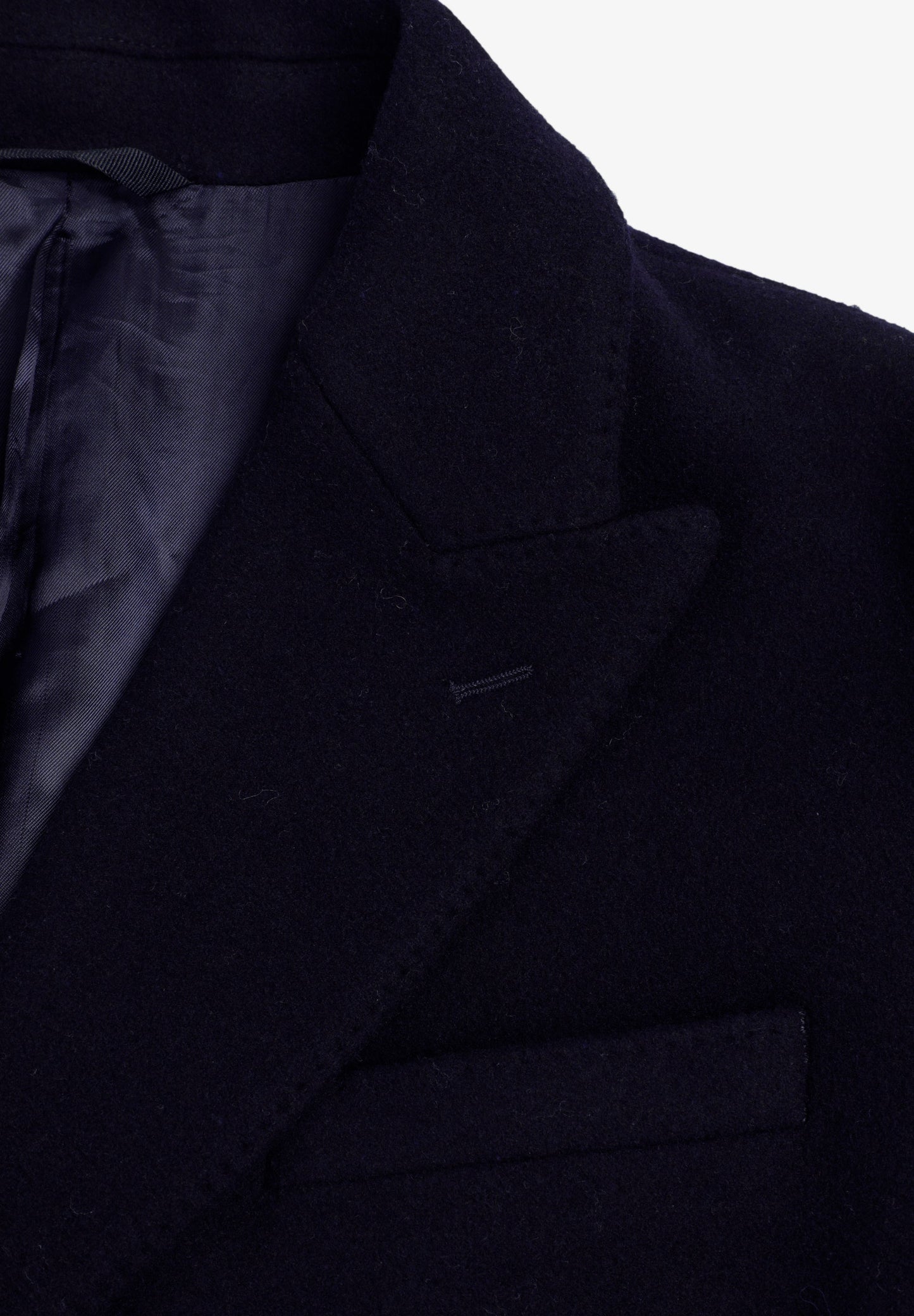 DOUBLE-BREASTED WOOL BLEND COAT