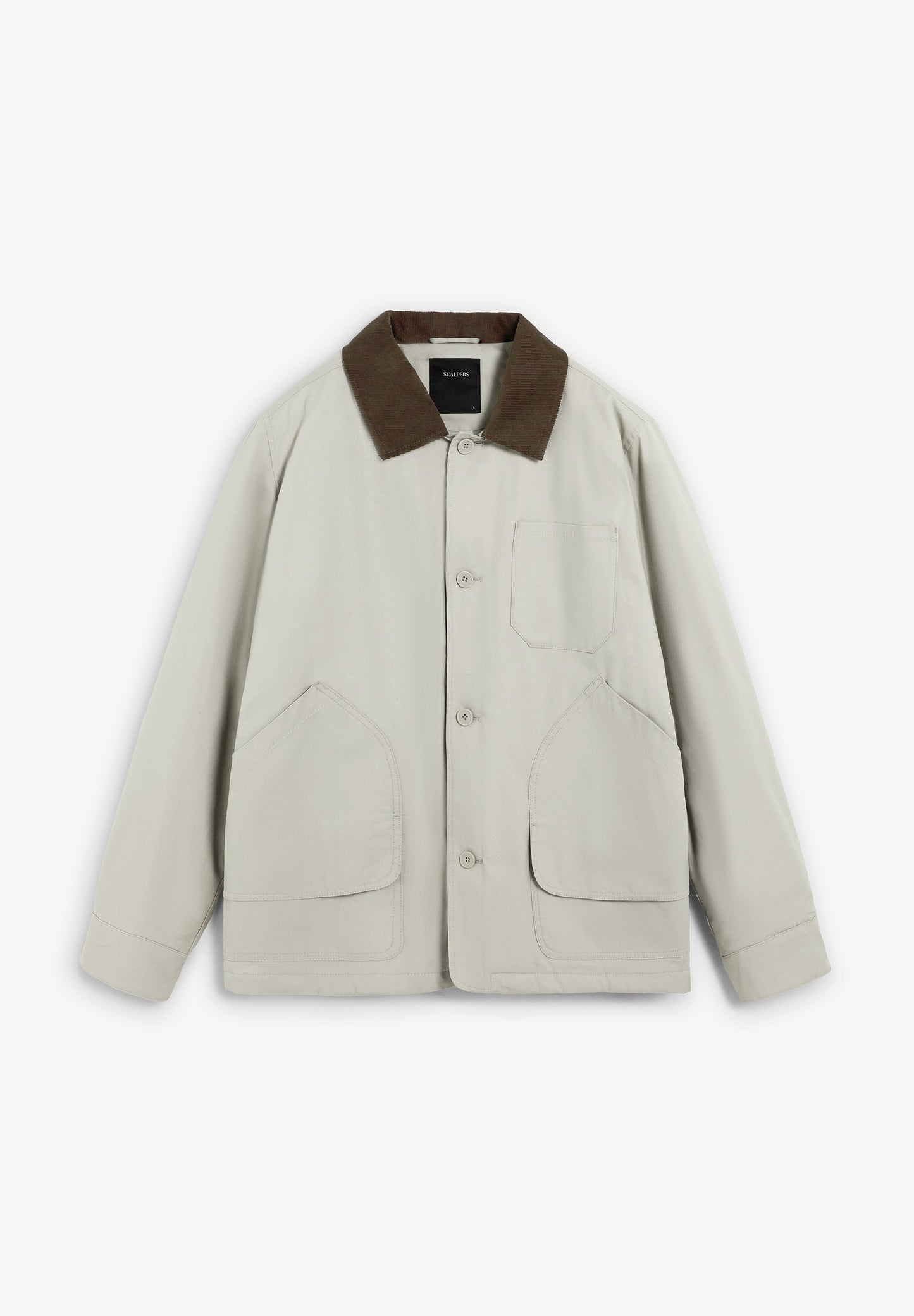 JACKET WITH CORDUROY COLLAR