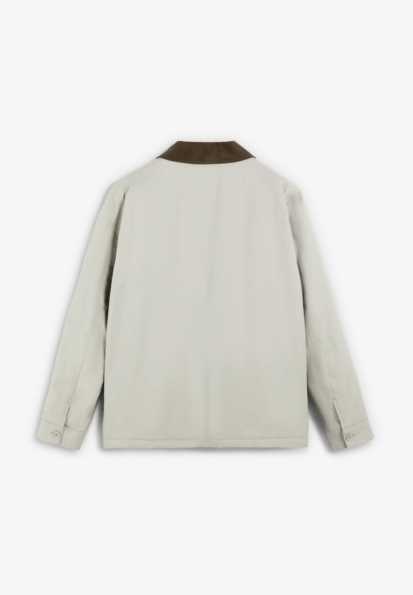 VESTE COL VELOURS CÔTELÉ CONTRASTANT