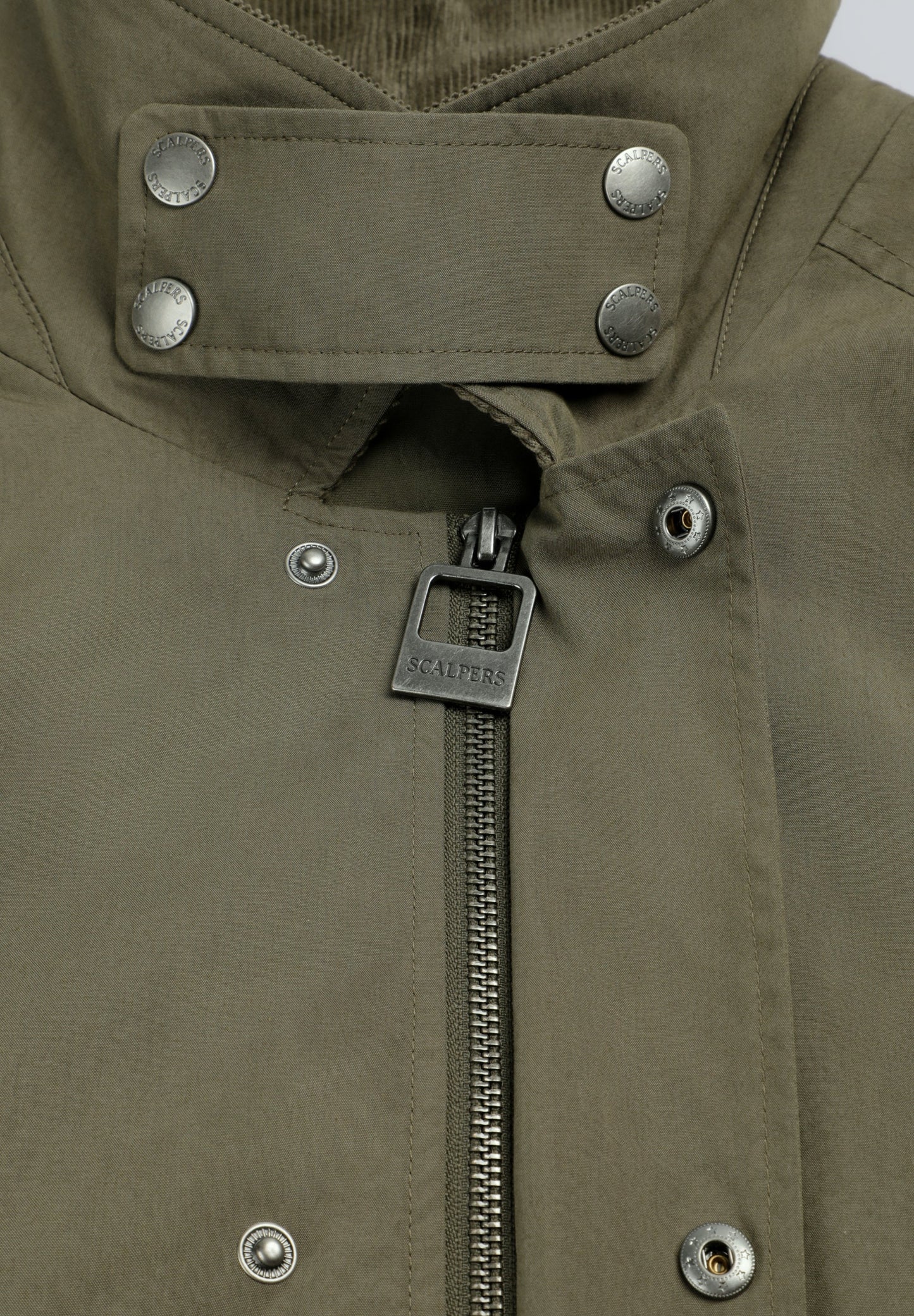 BOXY JACKET WITH CORDUROY COLLAR