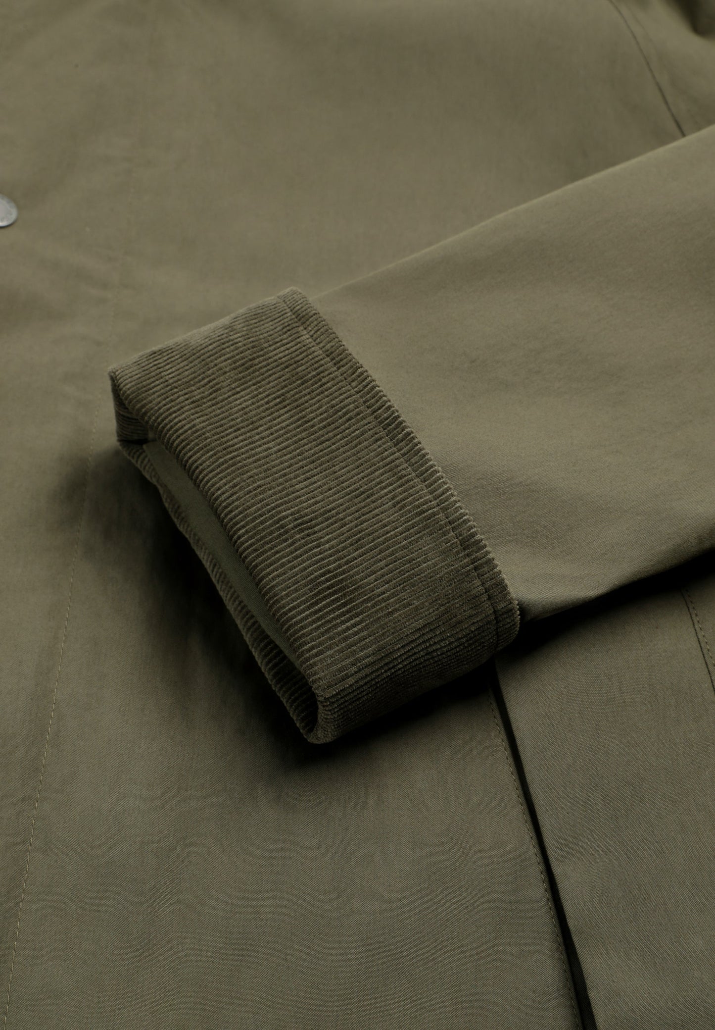 BOXY JACKET WITH CORDUROY COLLAR