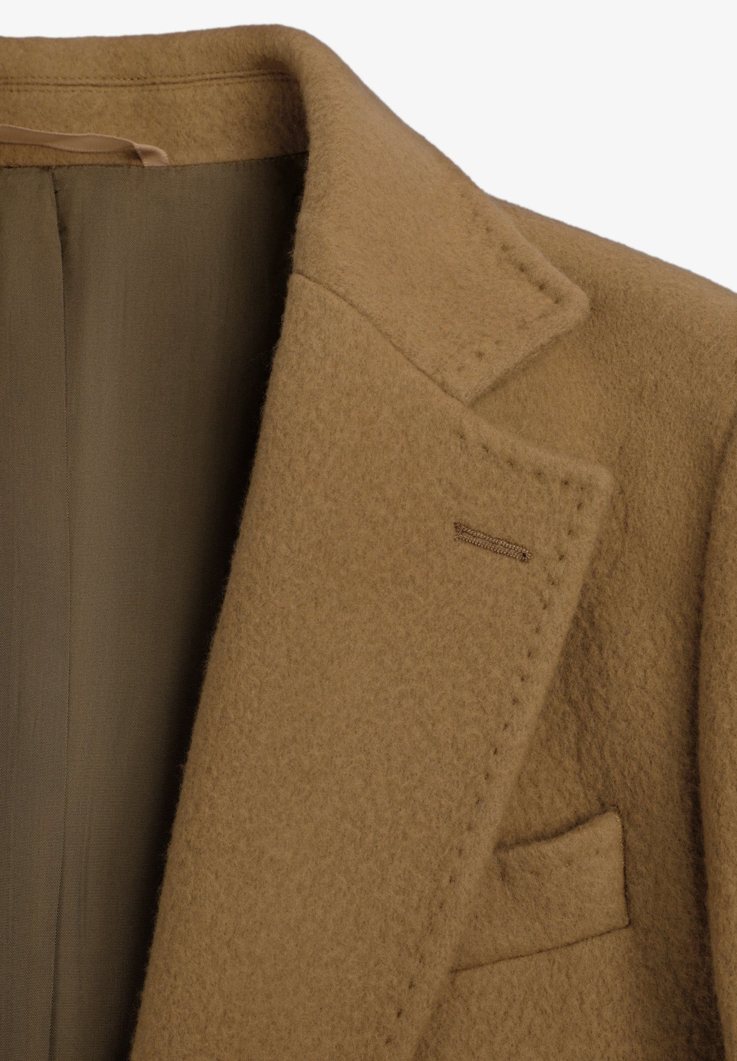 LONG WOOL LAPEL COLLAR COAT