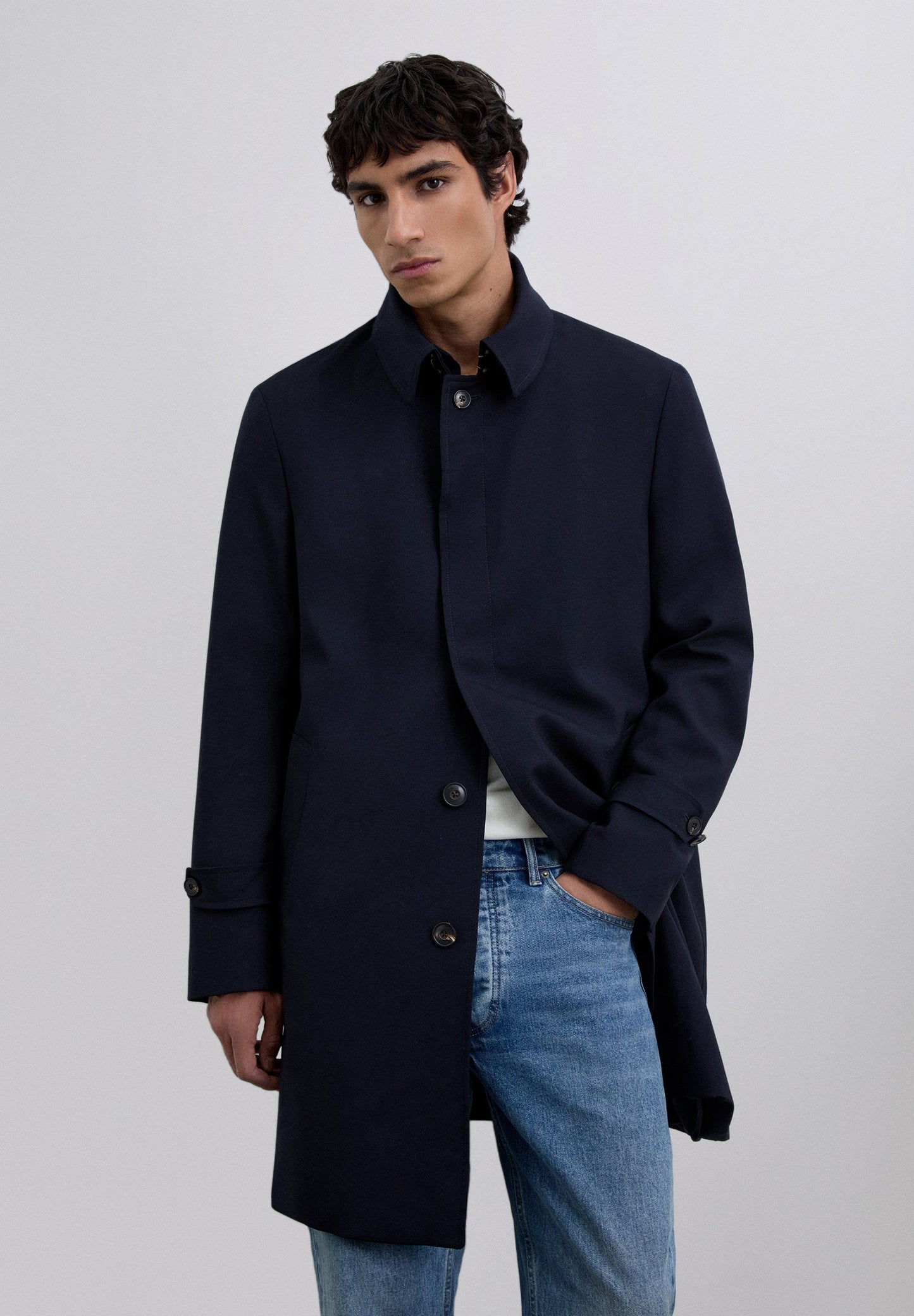 100% WOOL TRENCH COAT