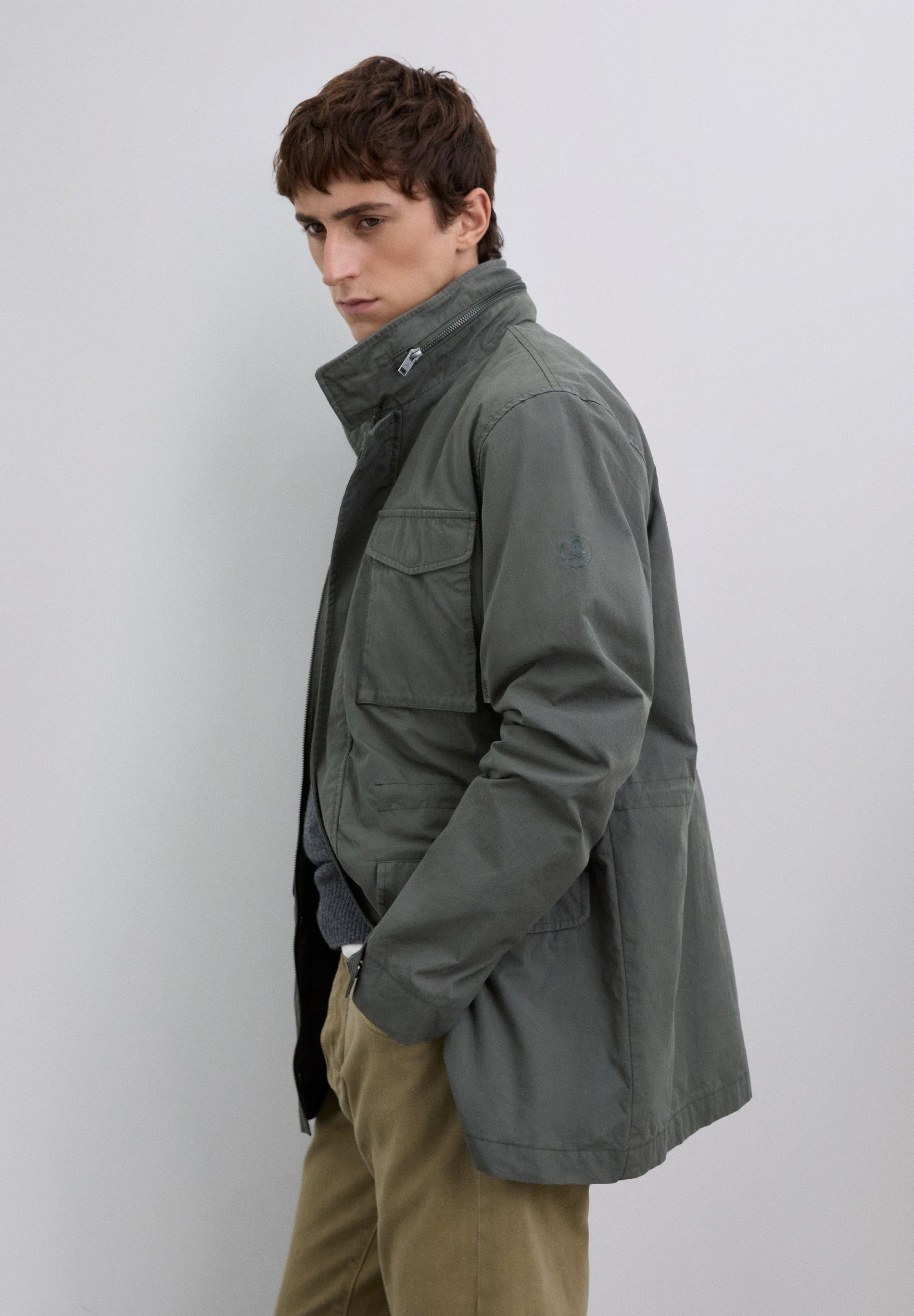 PARKA IM ARMYLOOK MIT LOGO