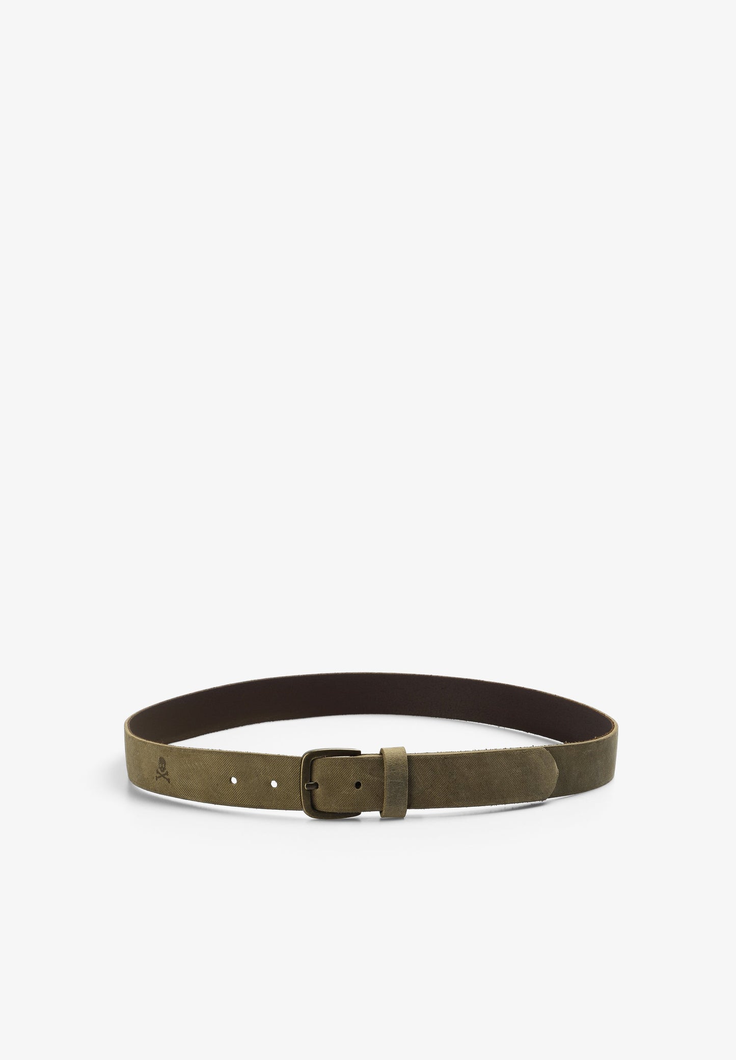 LEATHER BELT WITH SKULL