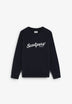 RAGLAN SLEEVE SWEATSHIRT WITH EMBROIDERED LOGO