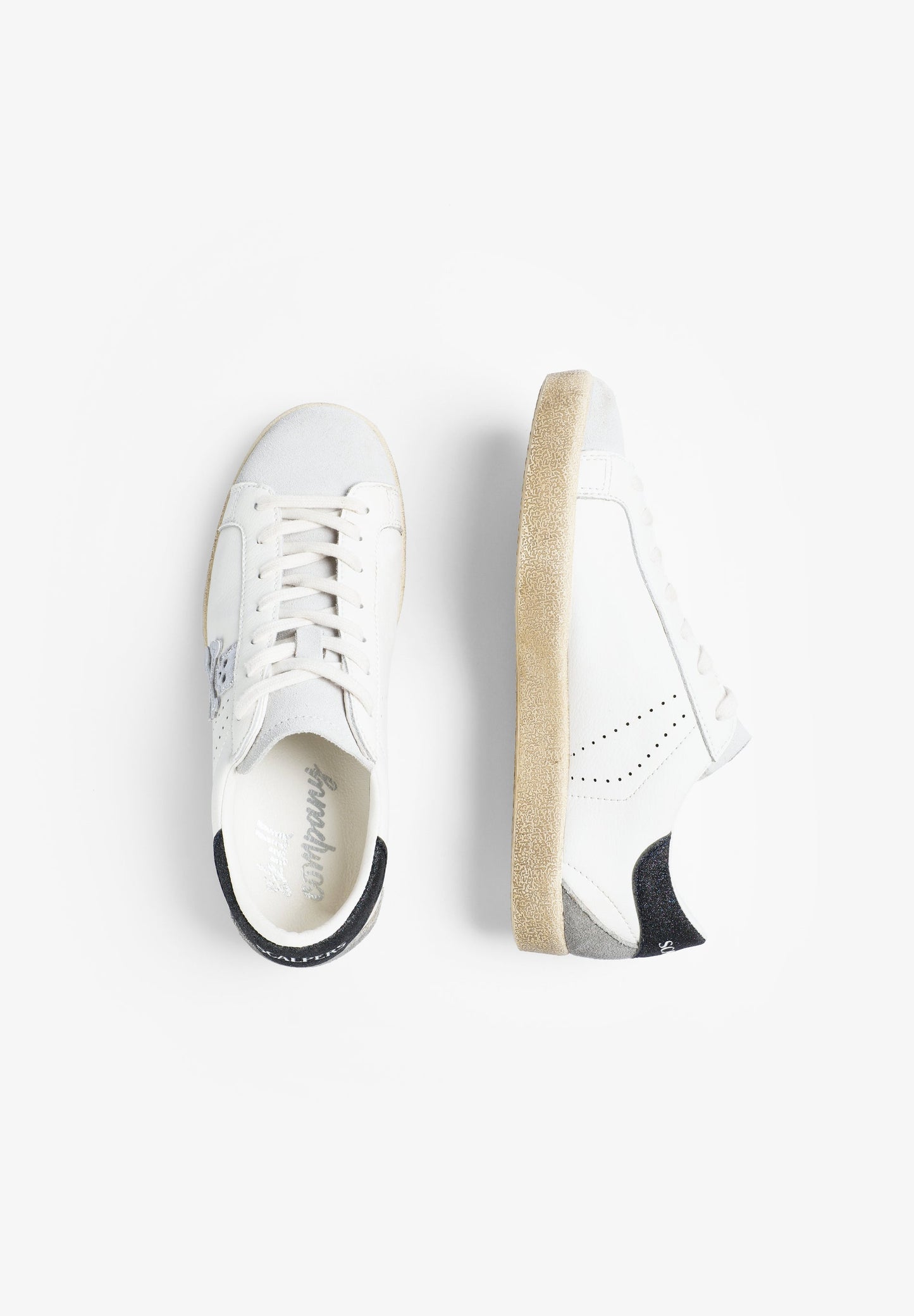 LOW-TOP GLITTER SKULL SNEAKERS