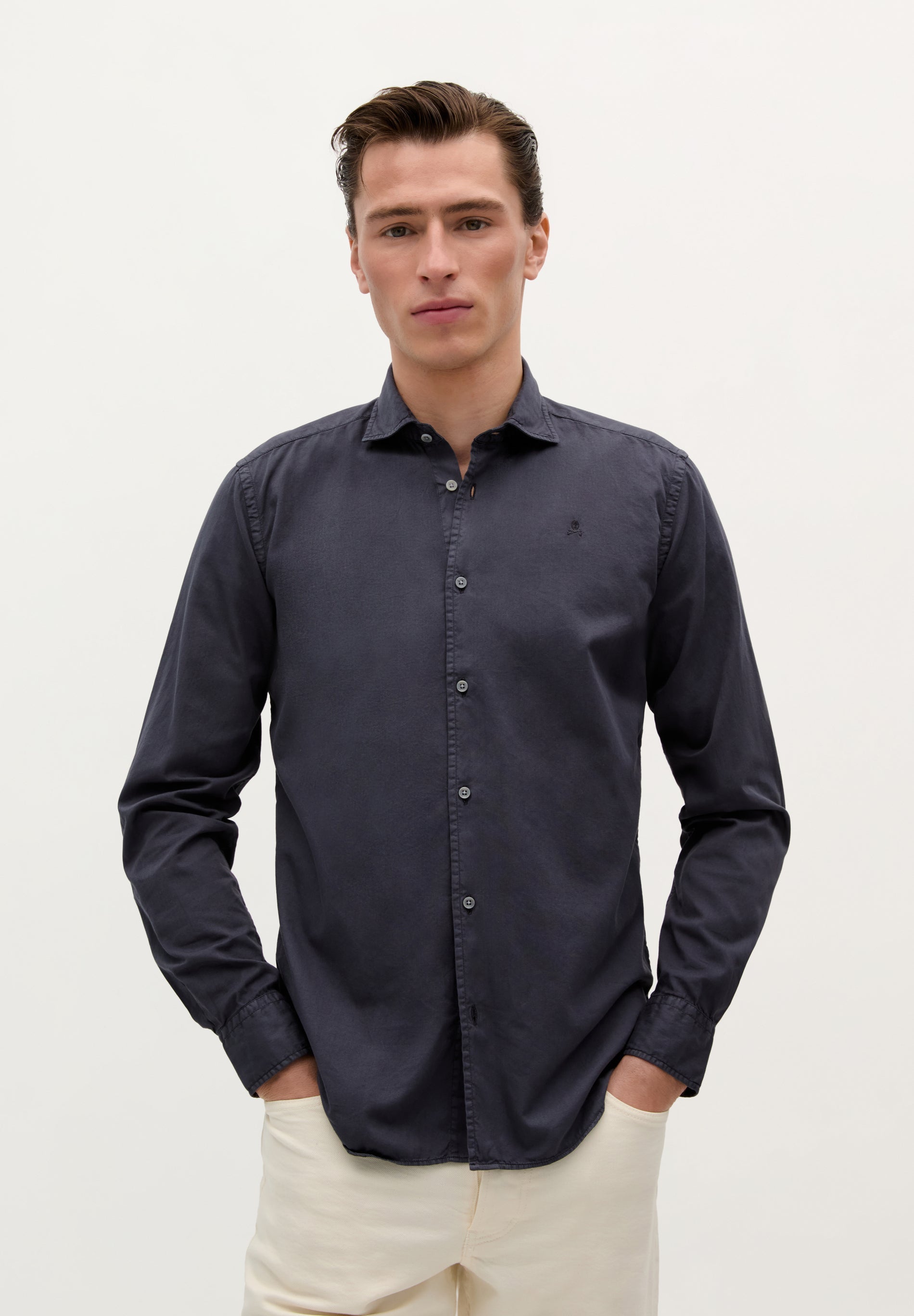 SKULL SHIRT WITH MATCHING EMBROIDERY