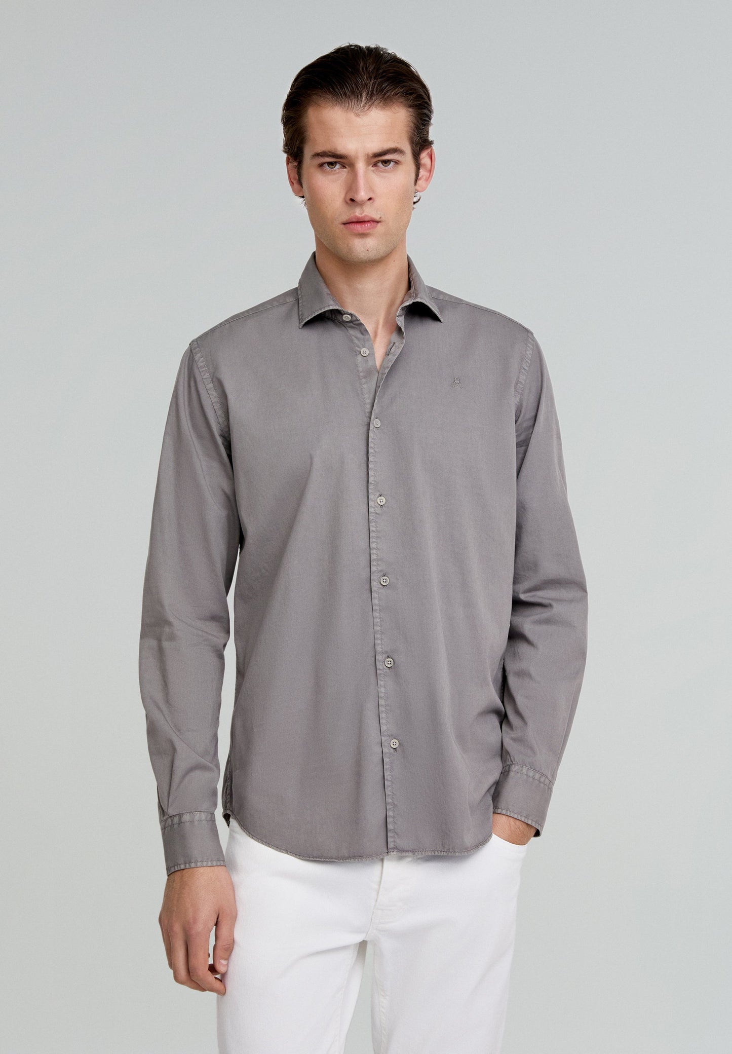 CHEMISE SKULL BRODÉ TON SUR TON