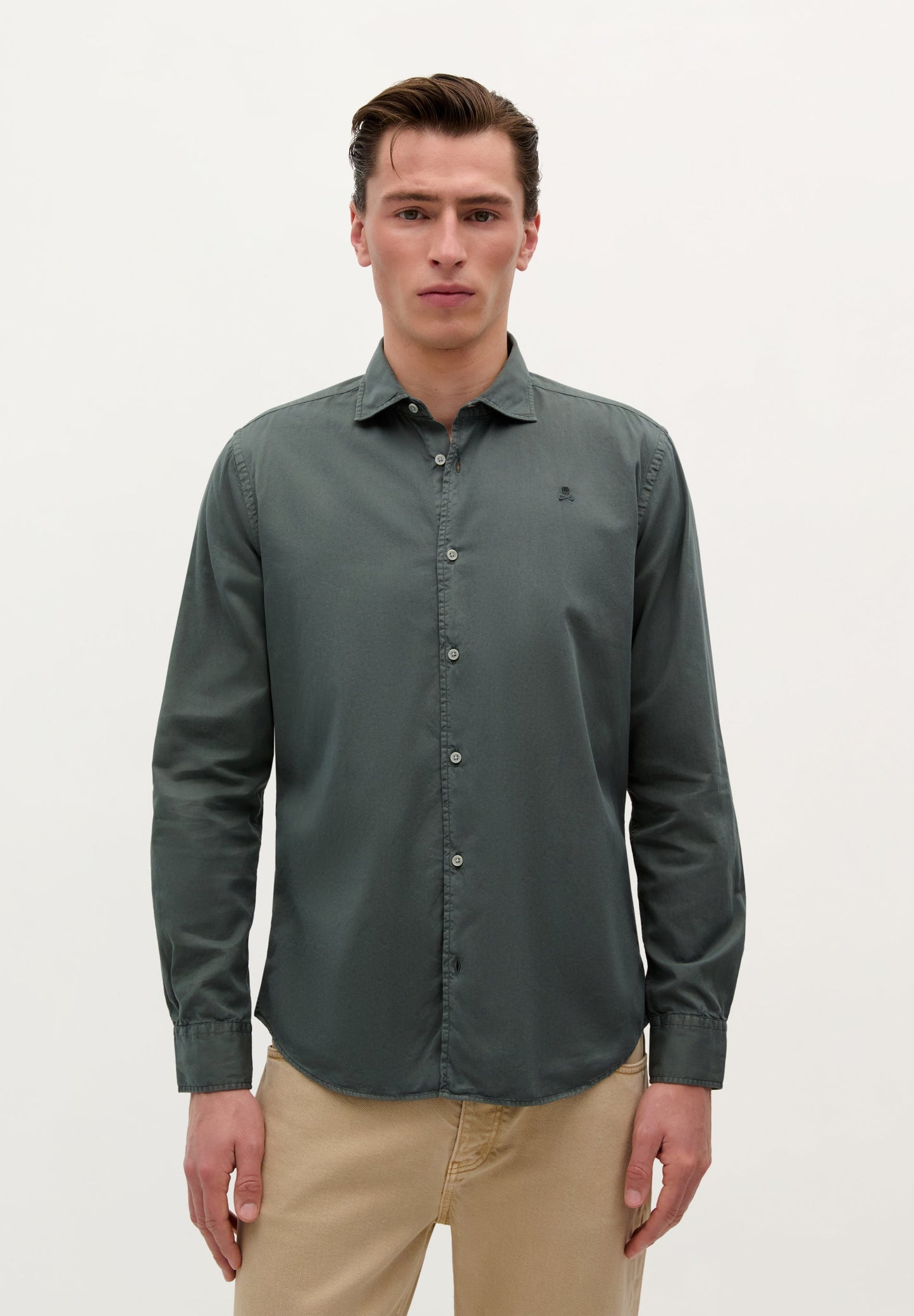 SKULL SHIRT WITH MATCHING EMBROIDERY